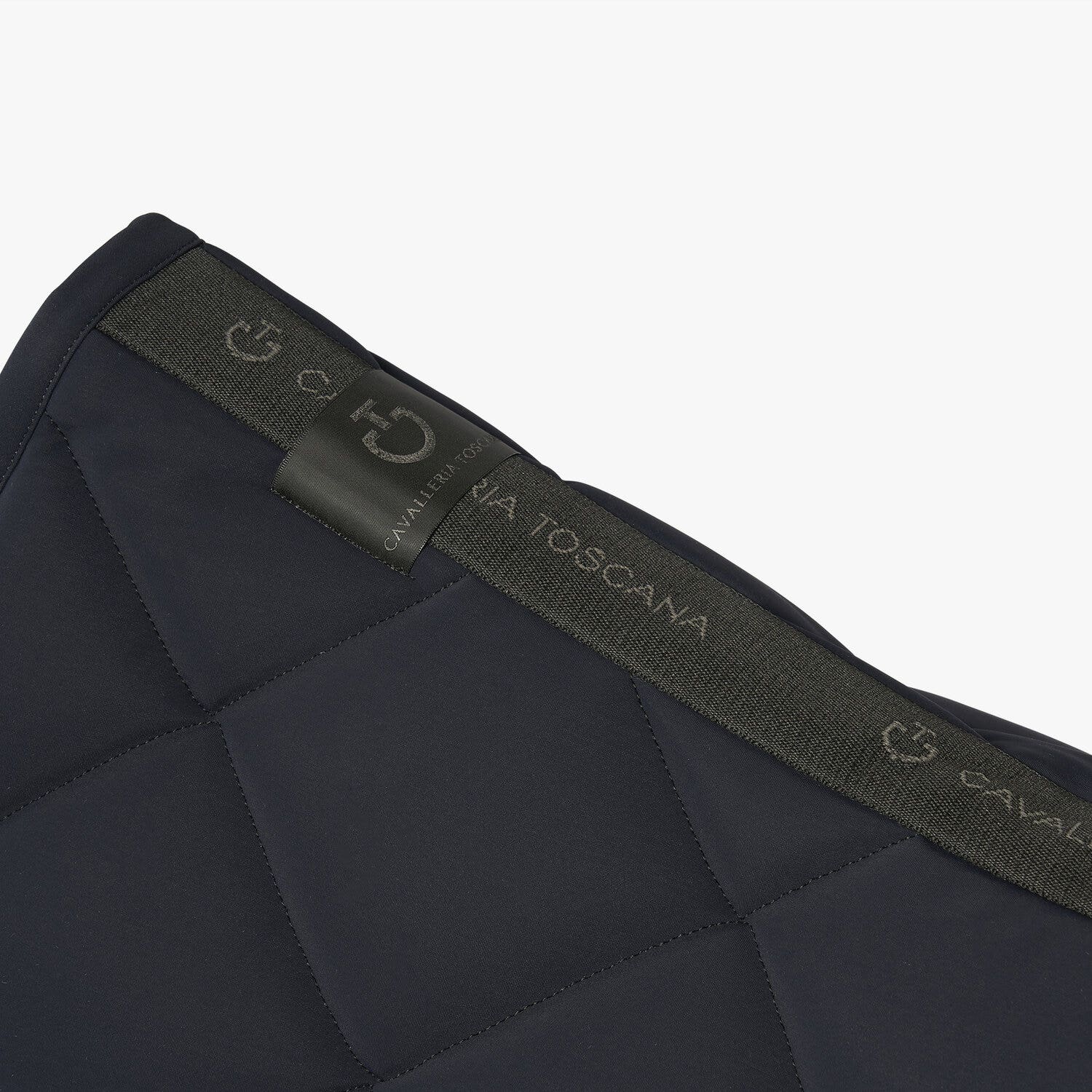 Cavalleria Toscana Cavalleria Toscana Dressage Saddle Pad in Quilted Jersey NAVY-3