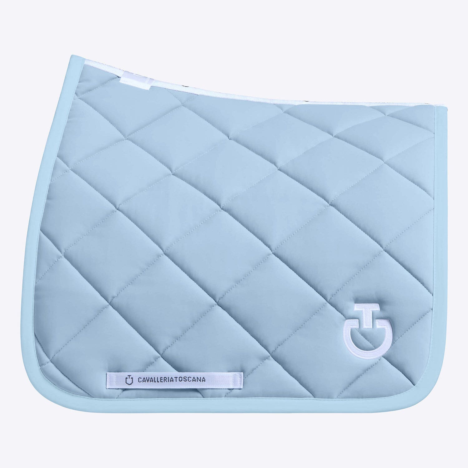Cavalleria Toscana Cavalleria Toscana Dressage Saddle Pad with Diamond quilting BLUE FOG-1