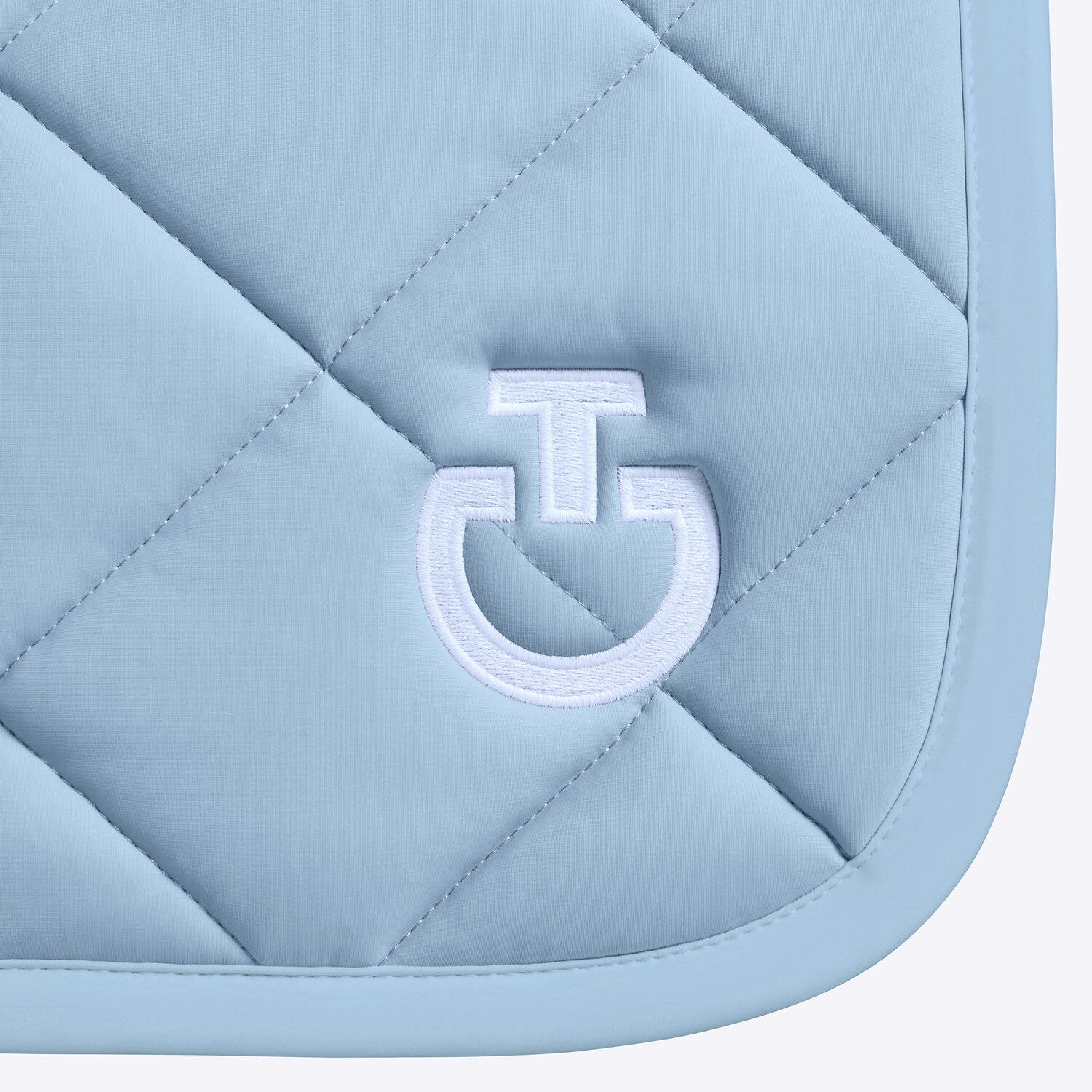 Cavalleria Toscana Cavalleria Toscana Dressage Saddle Pad with Diamond quilting BLUE FOG-3