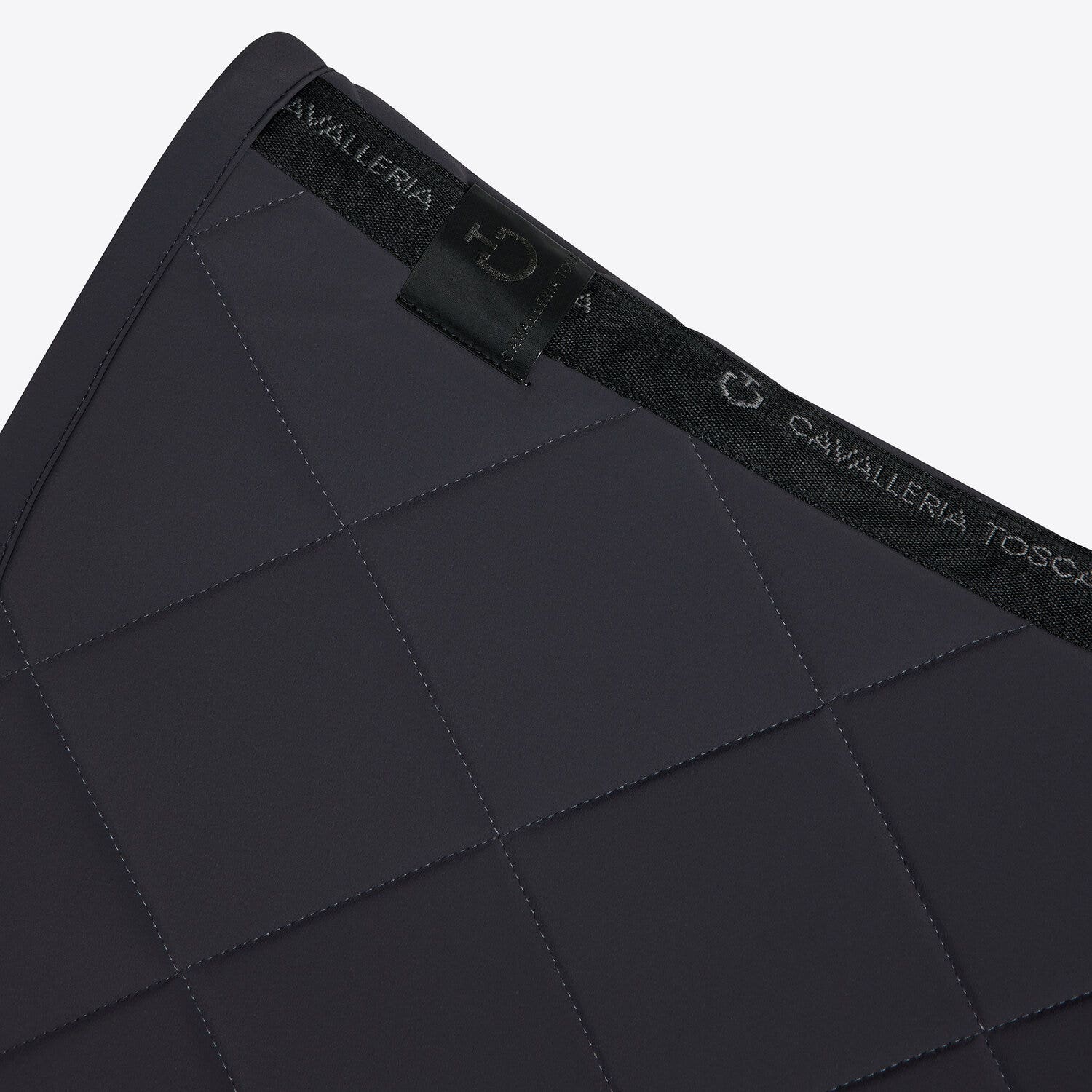 Cavalleria Toscana Dressage Saddle Pad in Quilted Jersey | Cavalleria Toscana CHARCOAL-2