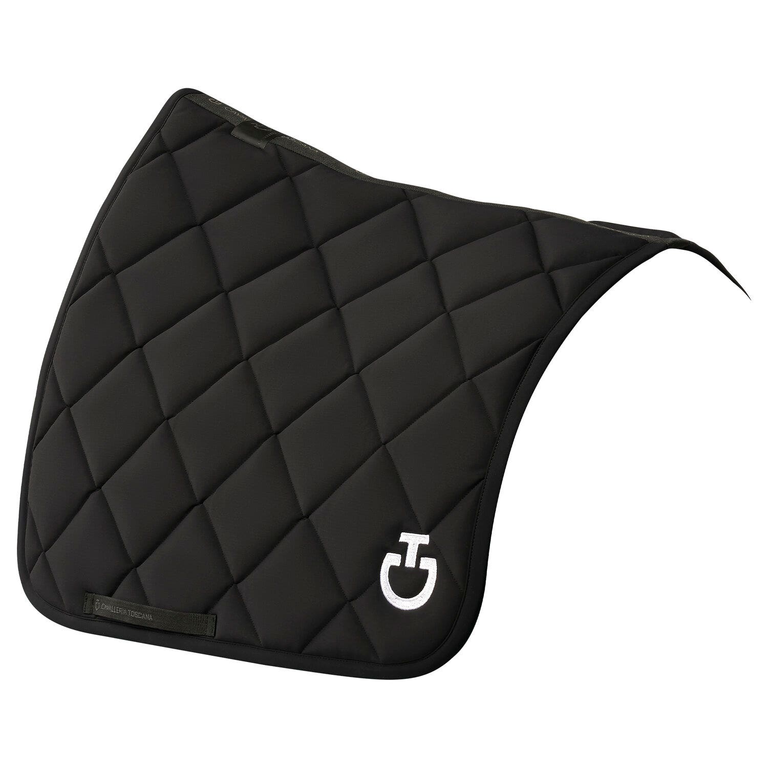 Cavalleria Toscana Cavalleria Toscana Dressage Saddle Pad with Diamond quilting BLACK-1