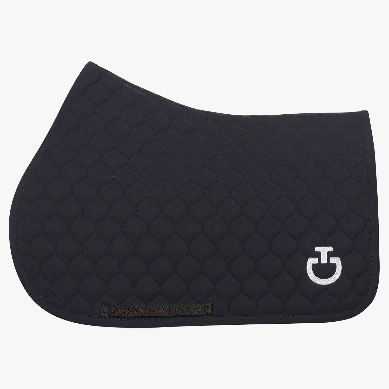 Cavalleria Toscana Circular-quilted jumping saddle pad DARK BLUE/DARK BLUE-1