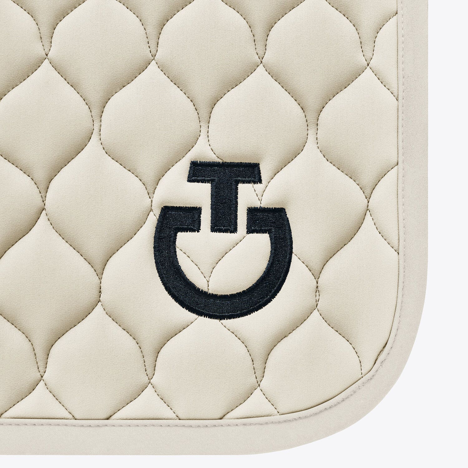 Cavalleria Toscana Cavalleria Toscana Jumping Saddle Pad with Circular Quilting BEIGE/BEIGE-2