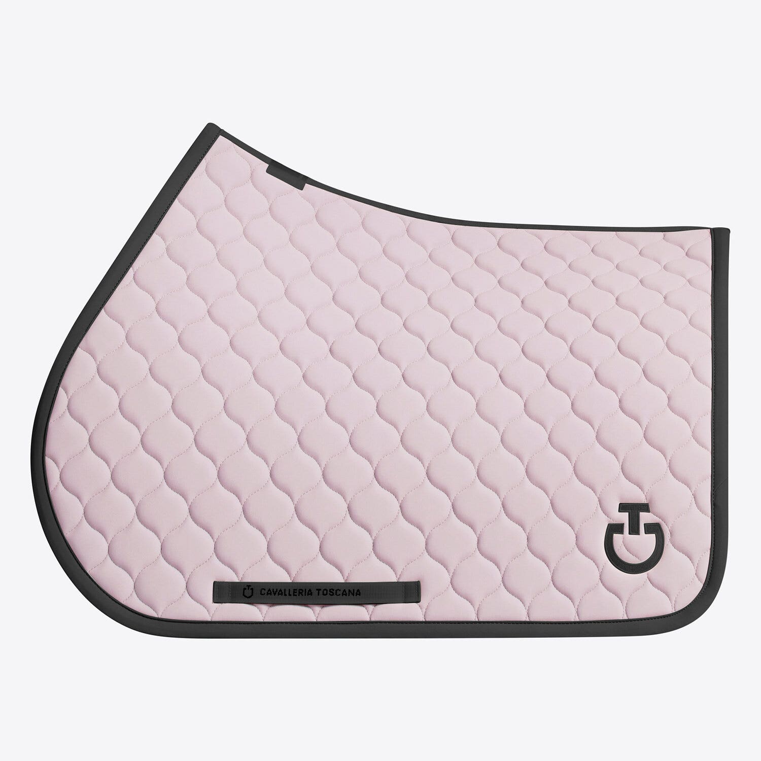 Cavalleria Toscana Cavalleria Toscana Jumping Saddle Pad with Circular Quilting VIOLET ICE/ BLACK-1