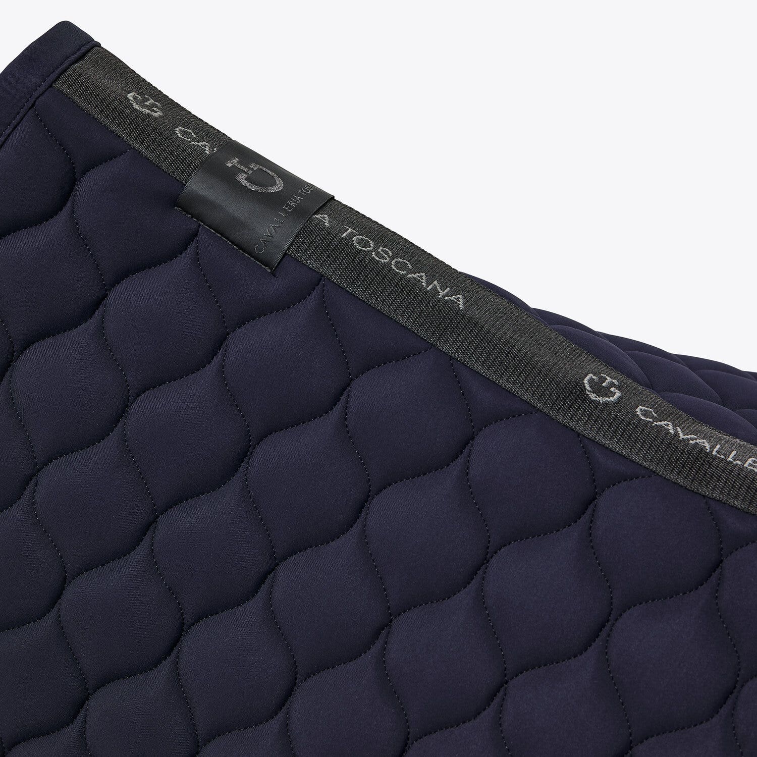 Cavalleria Toscana Cavalleria Toscana Jumping Saddle Pad with Circular Quilting NAVY-2