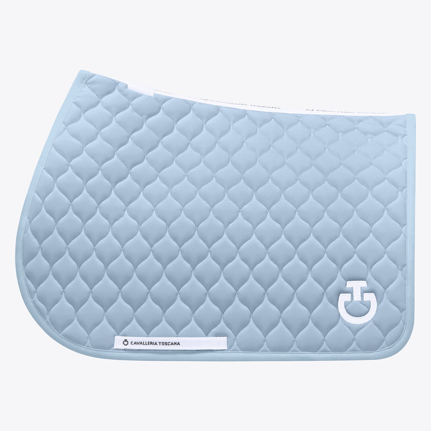 Cavalleria Toscana Cavalleria Toscana Jumping Saddle Pad with Circular Quilting BLUE FOG-1