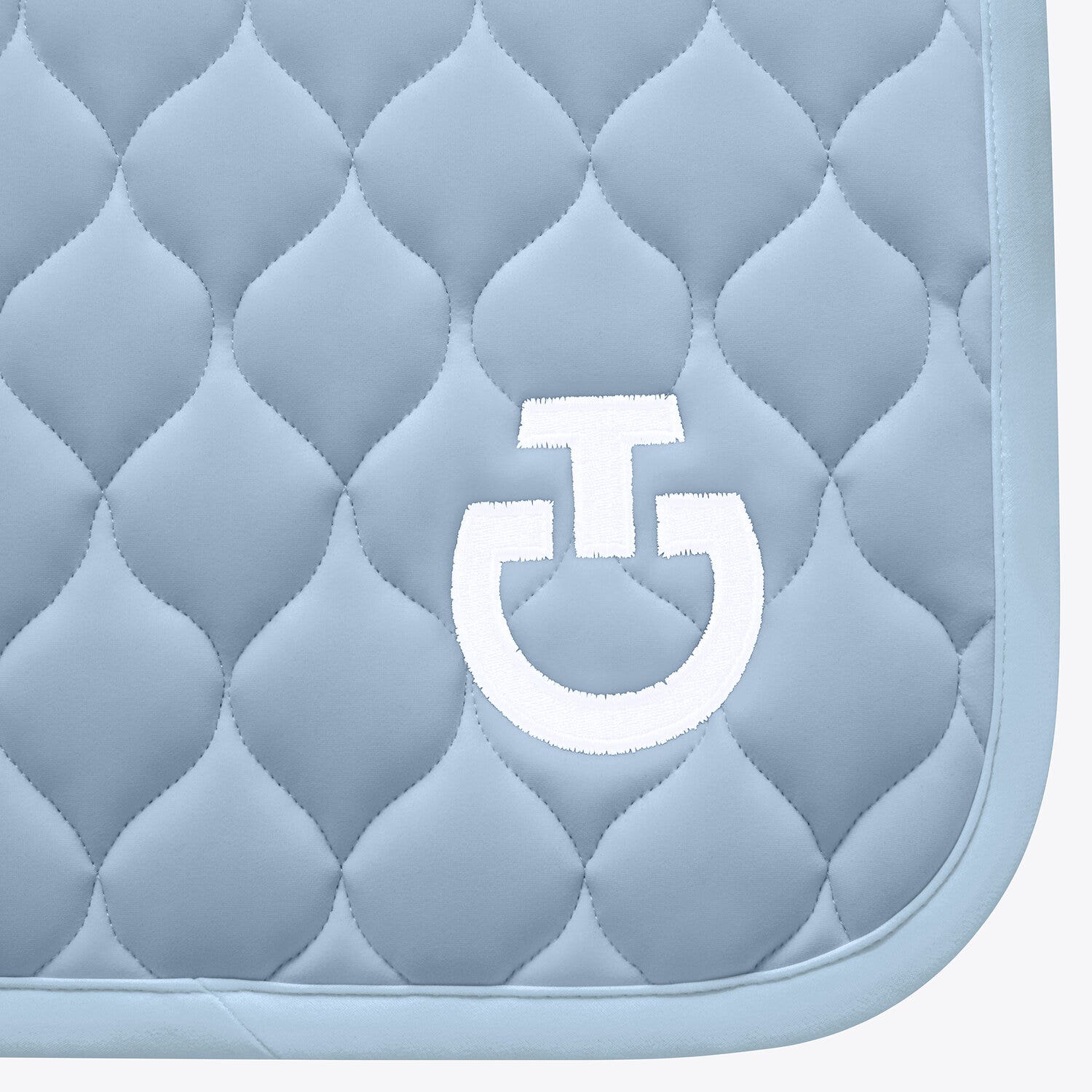 Cavalleria Toscana Cavalleria Toscana Jumping Saddle Pad with Circular Quilting BLUE FOG-2