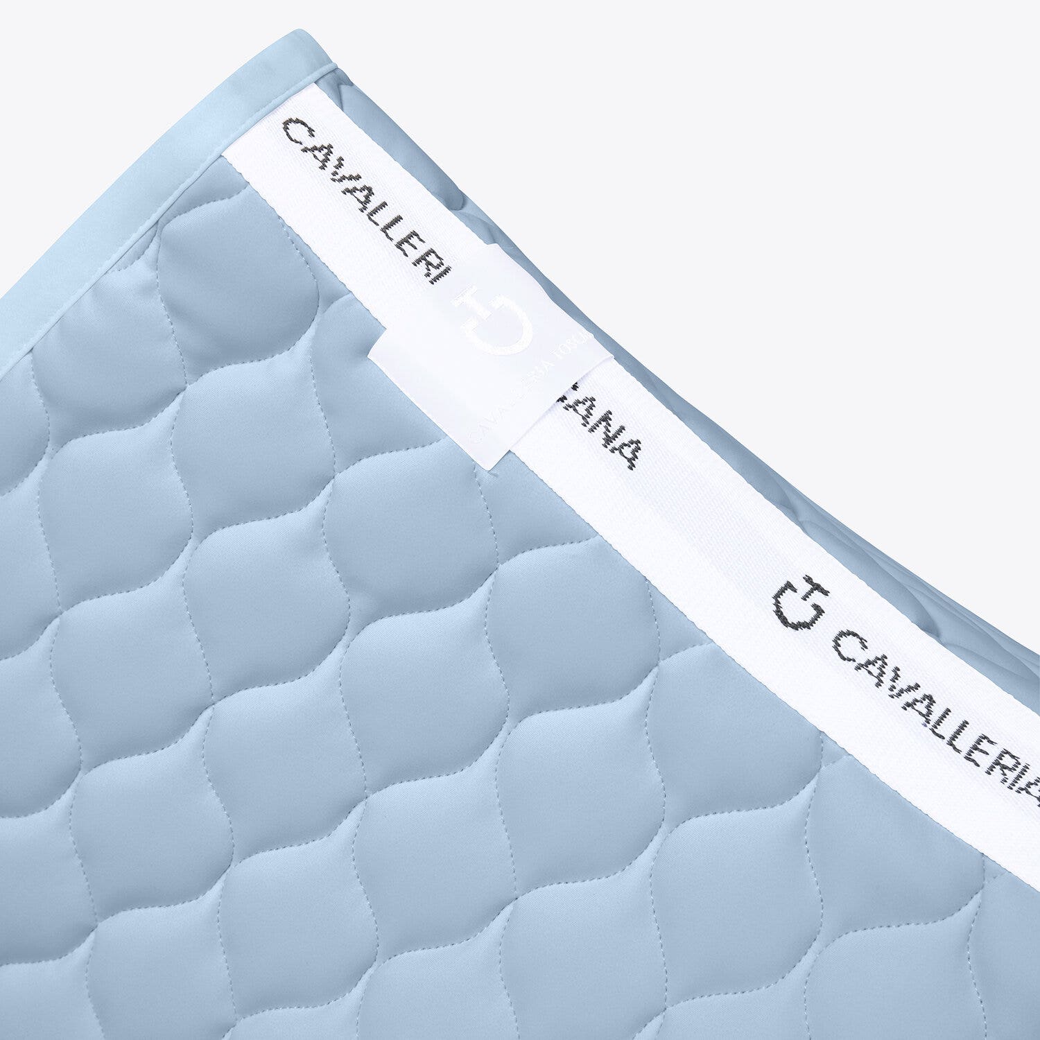 Cavalleria Toscana Cavalleria Toscana Jumping Saddle Pad with Circular Quilting BLUE FOG-3