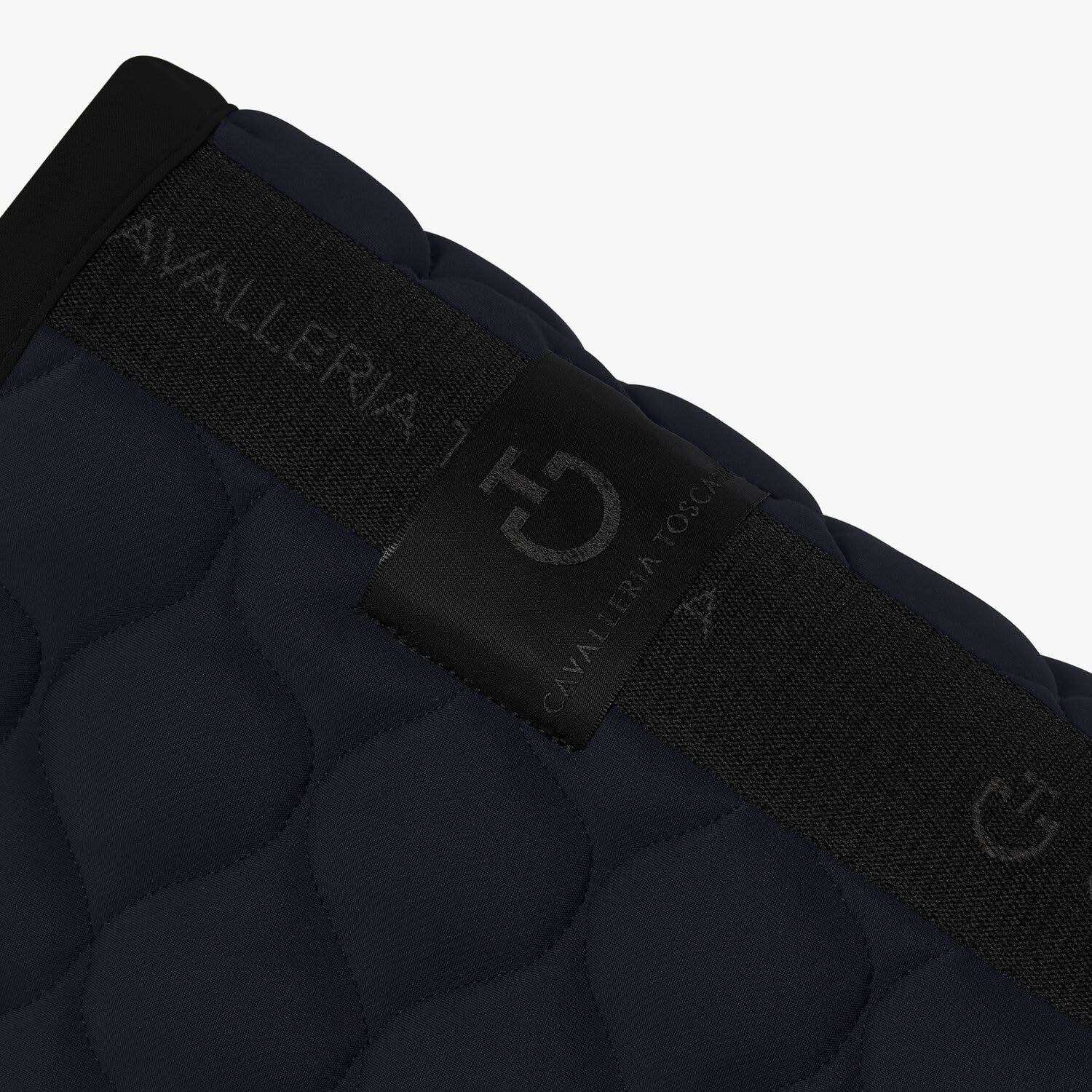 Cavalleria Toscana Cavalleria Toscana Jumping Saddle Pad with Circular Quilting CHARCOAL-3