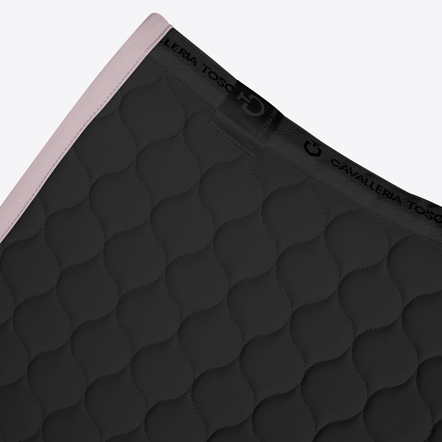Cavalleria Toscana Cavalleria Toscana Jumping Saddle Pad with Circular Quilting BLACK/VIOLET ICE-2