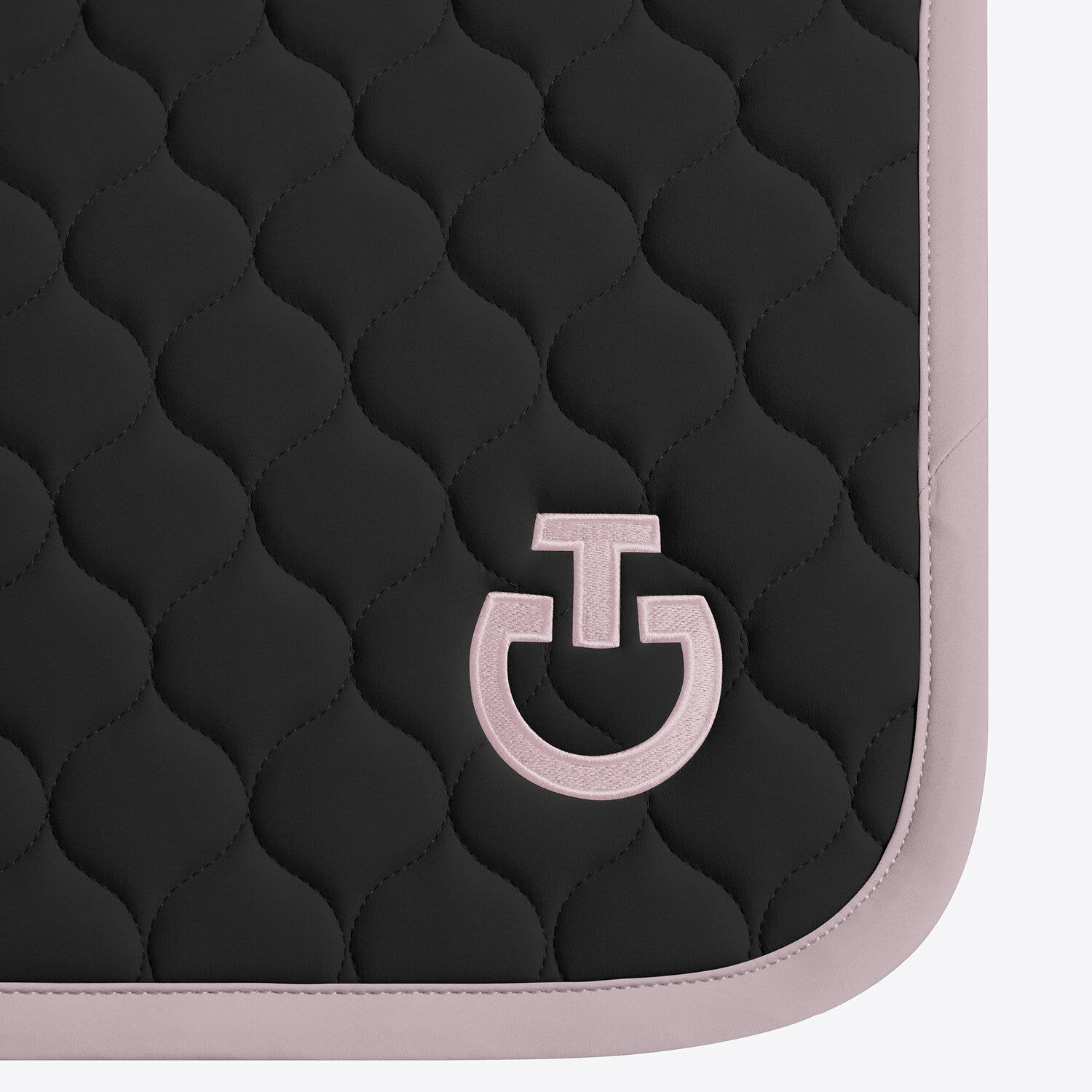 Cavalleria Toscana Cavalleria Toscana Jumping Saddle Pad with Circular Quilting BLACK/VIOLET ICE-3