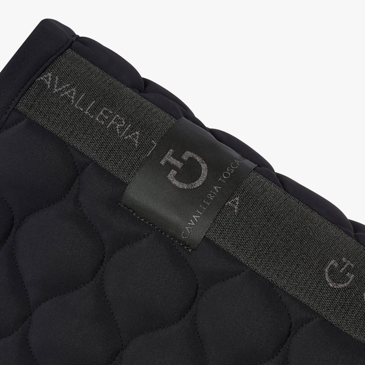 Cavalleria Toscana Cavalleria Toscana Jumping Saddle Pad with Circular Quilting BLACK-3