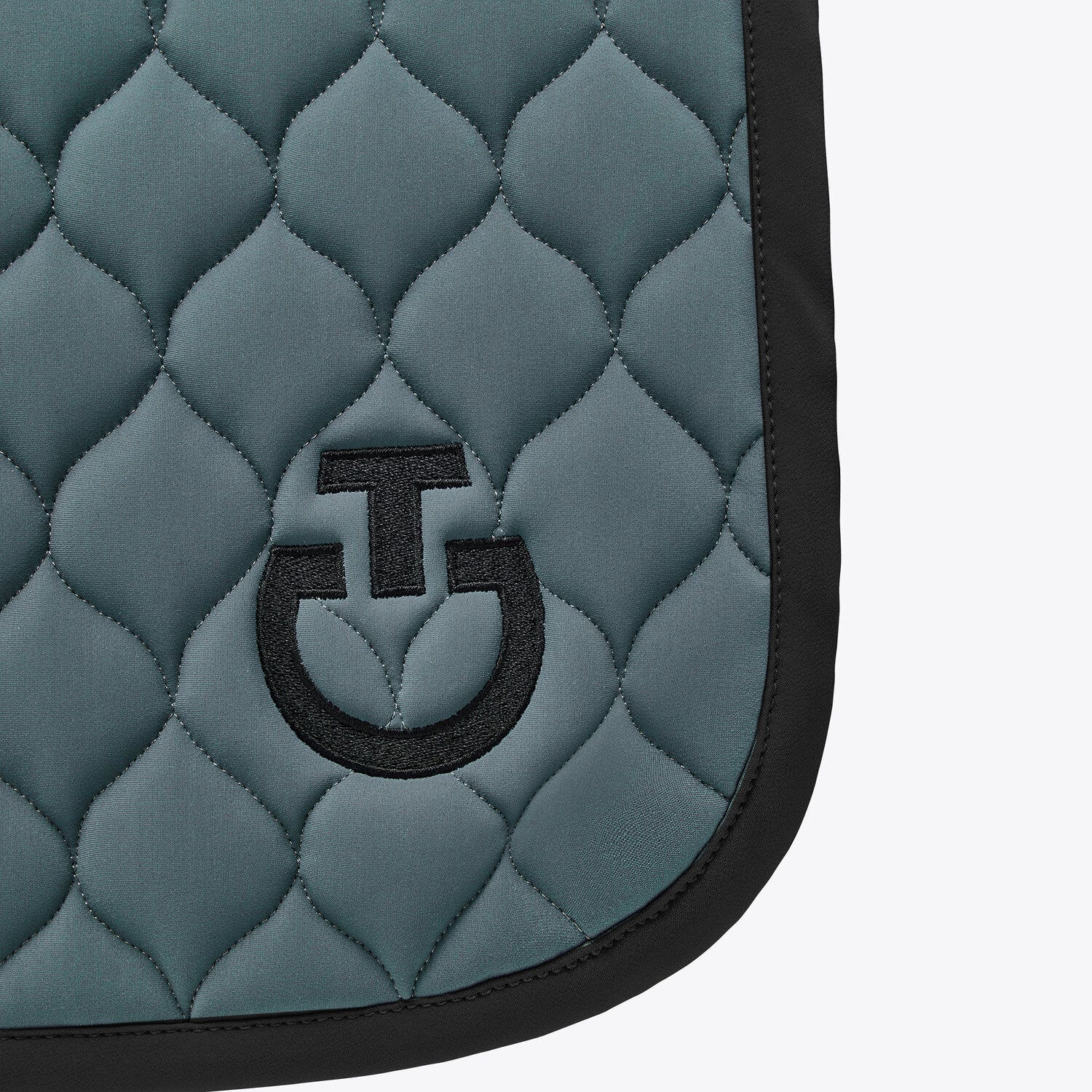 Cavalleria Toscana Circular-quilted dressage saddle pad PETROLEUM-2