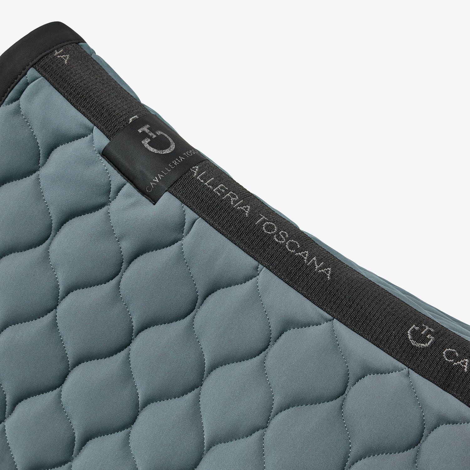 Cavalleria Toscana Circular-quilted dressage saddle pad PETROLEUM-4