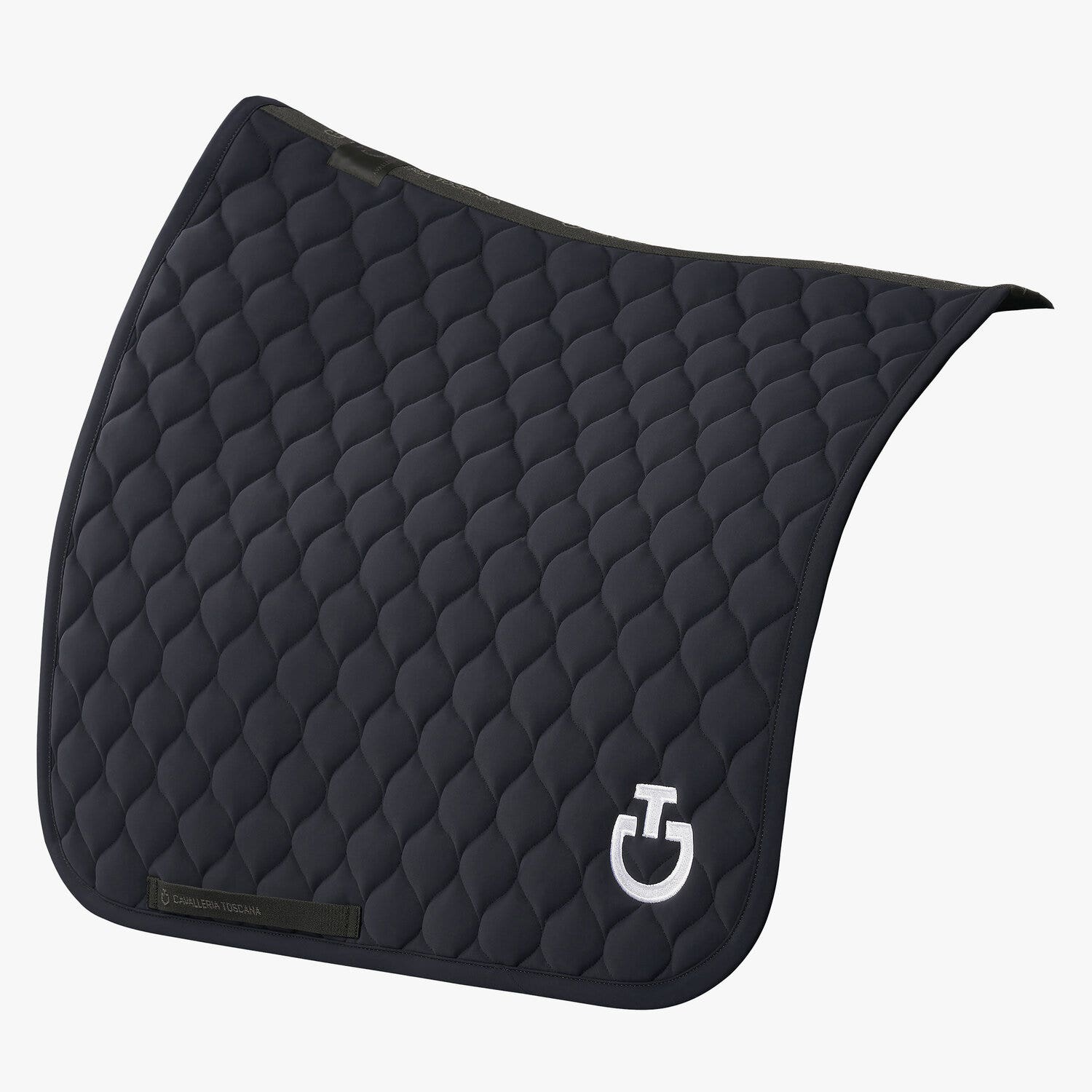 Cavalleria Toscana Circular-quilted dressage saddle pad DARK BLUE/DARK BLUE-3