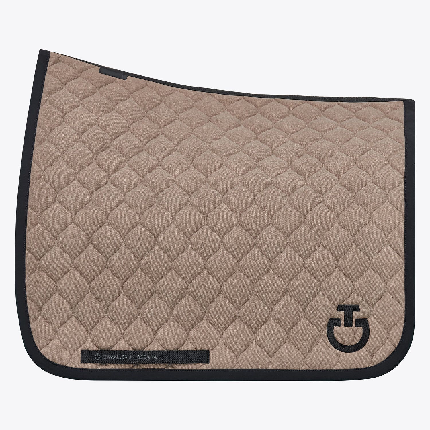 Cavalleria Toscana Circular-quilted dressage saddle pad BEIGE FANTASY-1