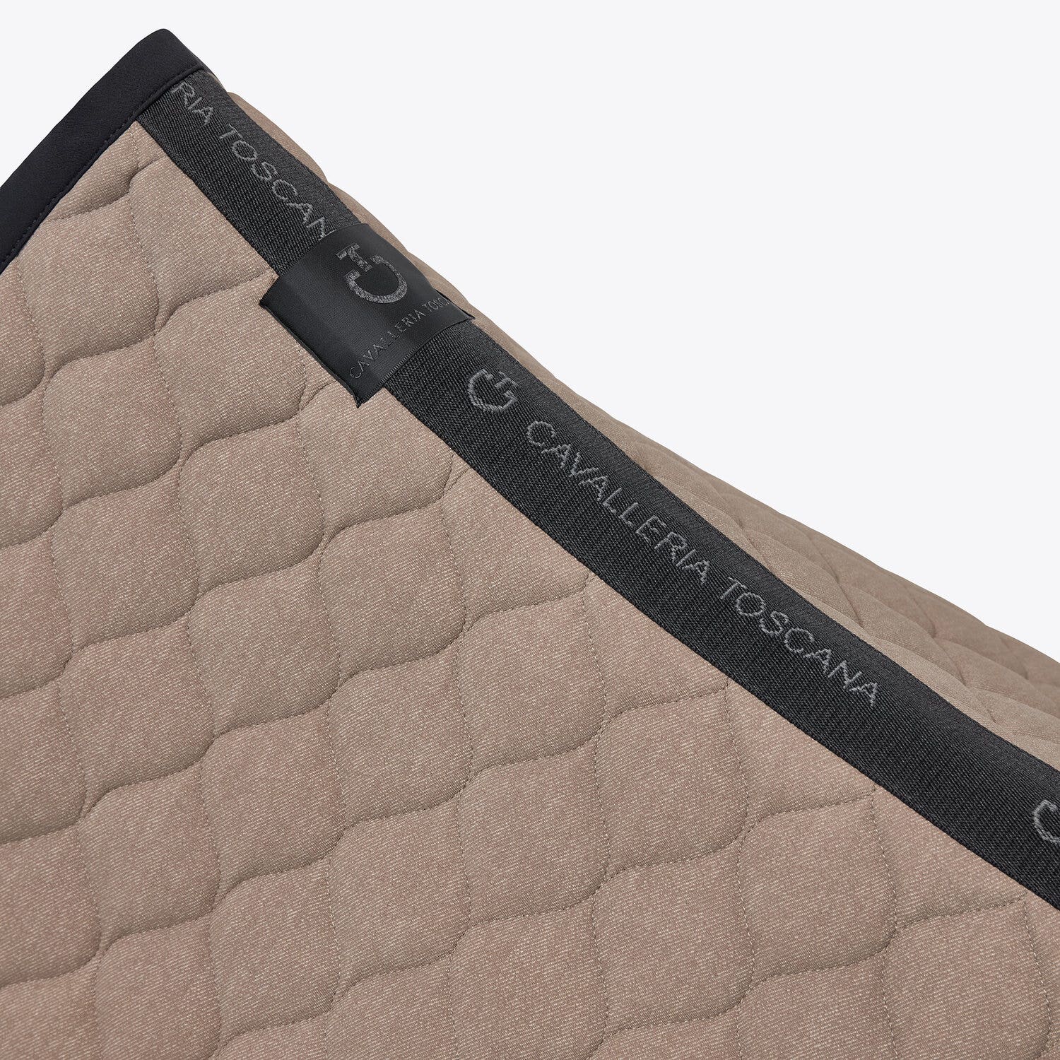 Cavalleria Toscana Circular-quilted dressage saddle pad BEIGE FANTASY-3