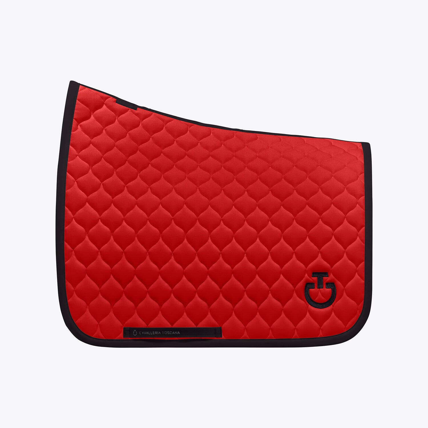 Cavalleria Toscana Circular-quilted dressage saddle pad RED/BLACK-1