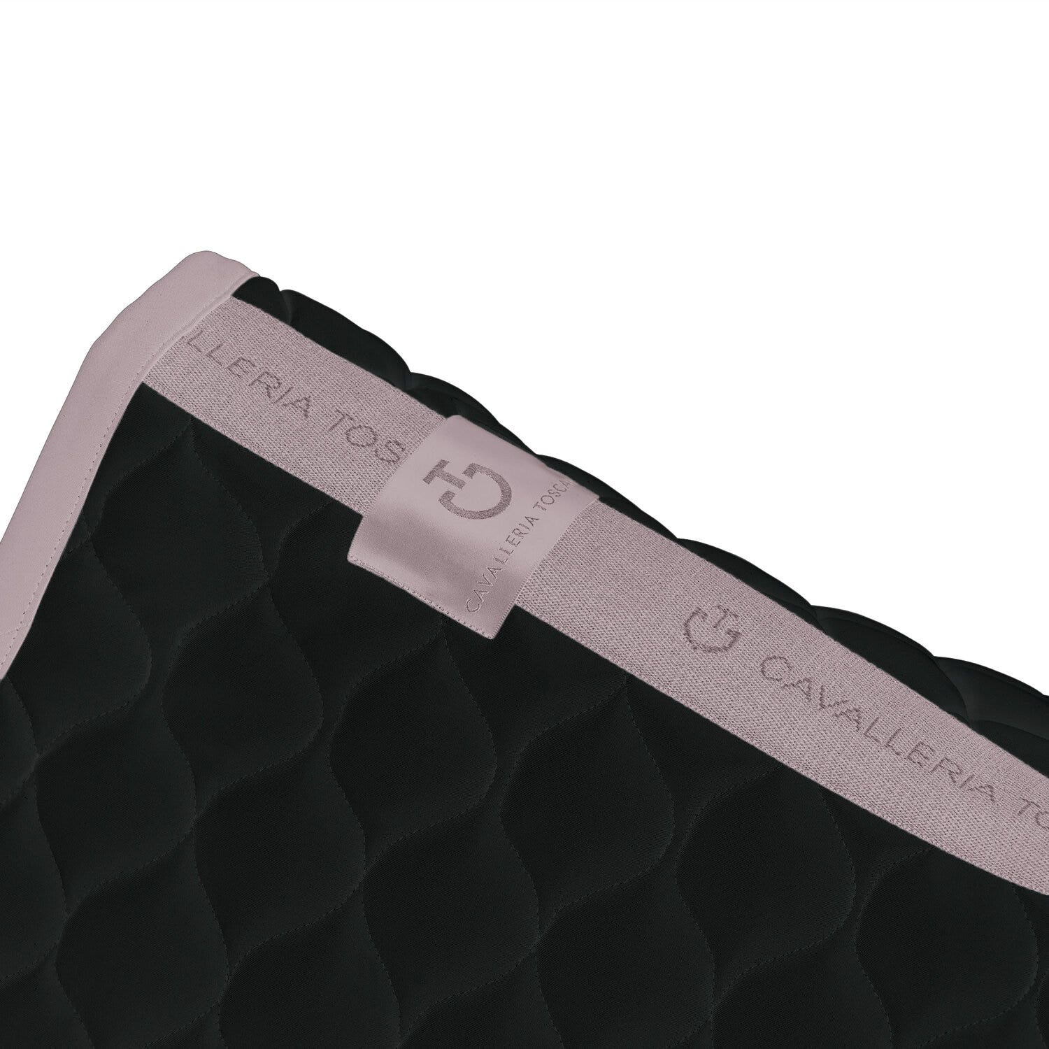Cavalleria Toscana Cavalleria Toscana Dressage Saddle Pad with Circular Quilting BLACK/VIOLET ICE-3