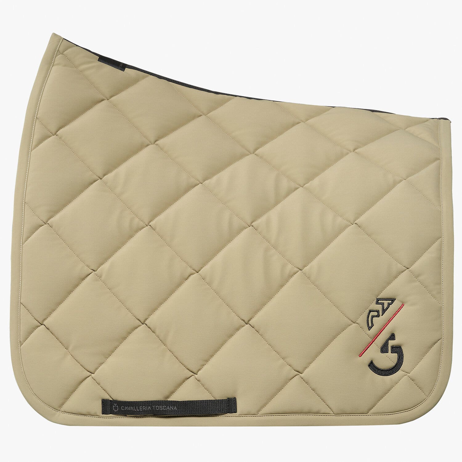 Cavalleria Toscana CT Team Red Stripe Dressage Saddle Pad GREY-1