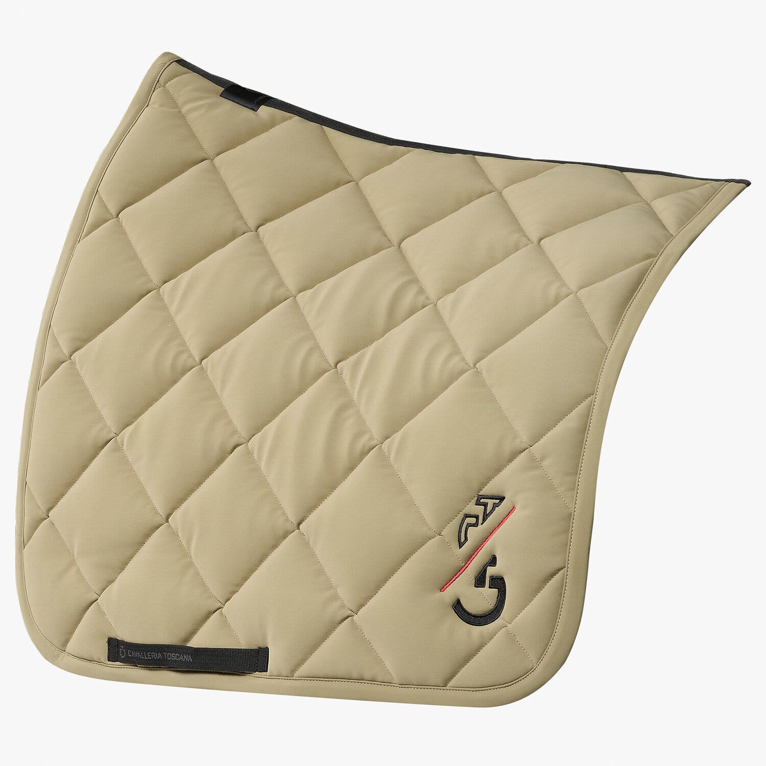 Cavalleria Toscana CT Team Red Stripe Dressage Saddle Pad GREY-2
