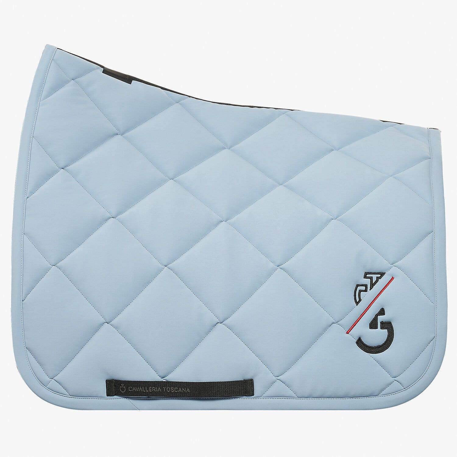 Cavalleria Toscana CT Team Red Stripe Dressage Saddle Pad Light blue-1