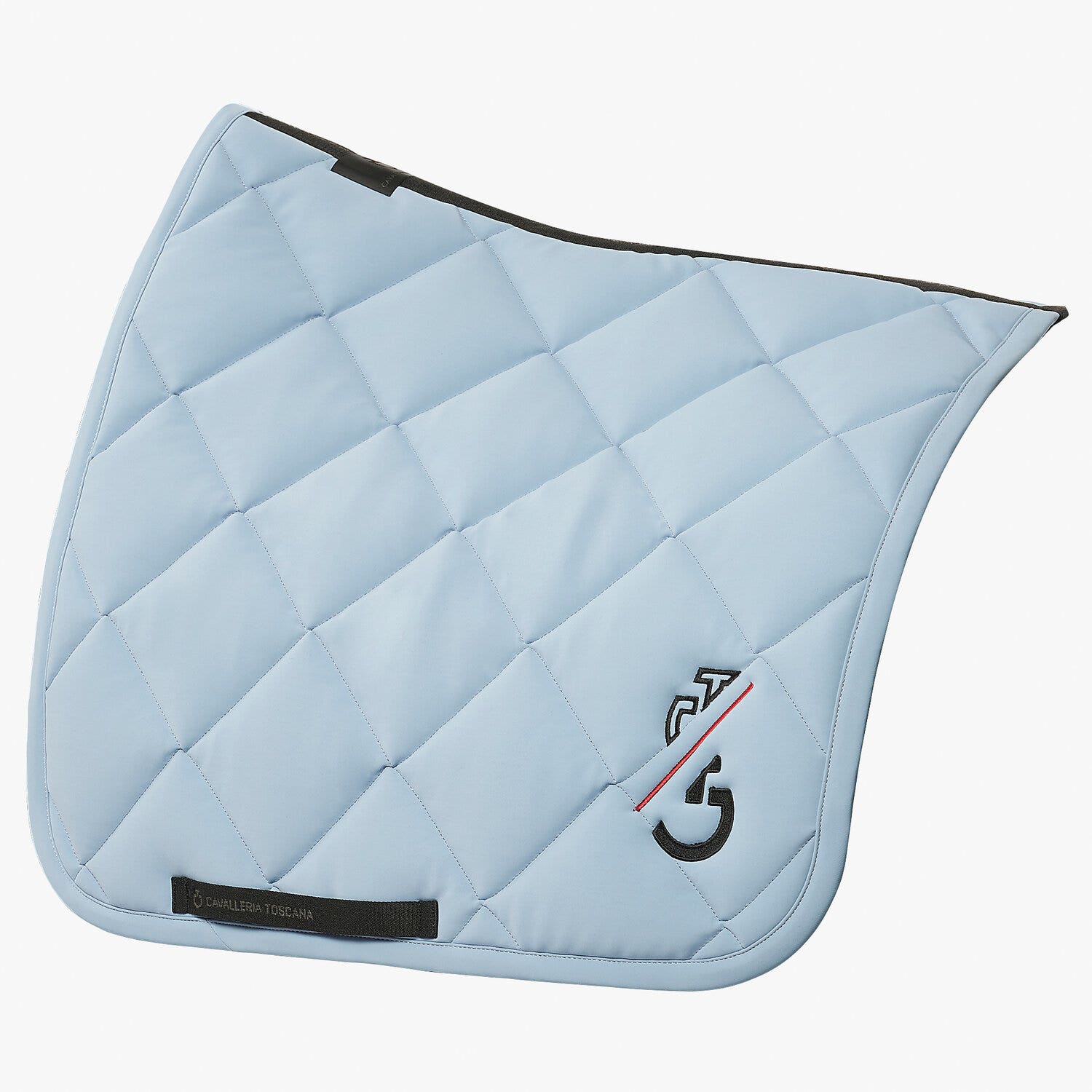 Cavalleria Toscana CT Team Red Stripe Dressage Saddle Pad Light blue-2