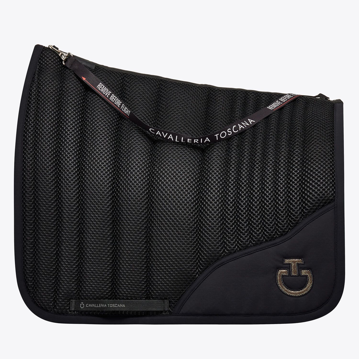 Cavalleria Toscana AIR dressage saddle pad BLACK/GOLD-1