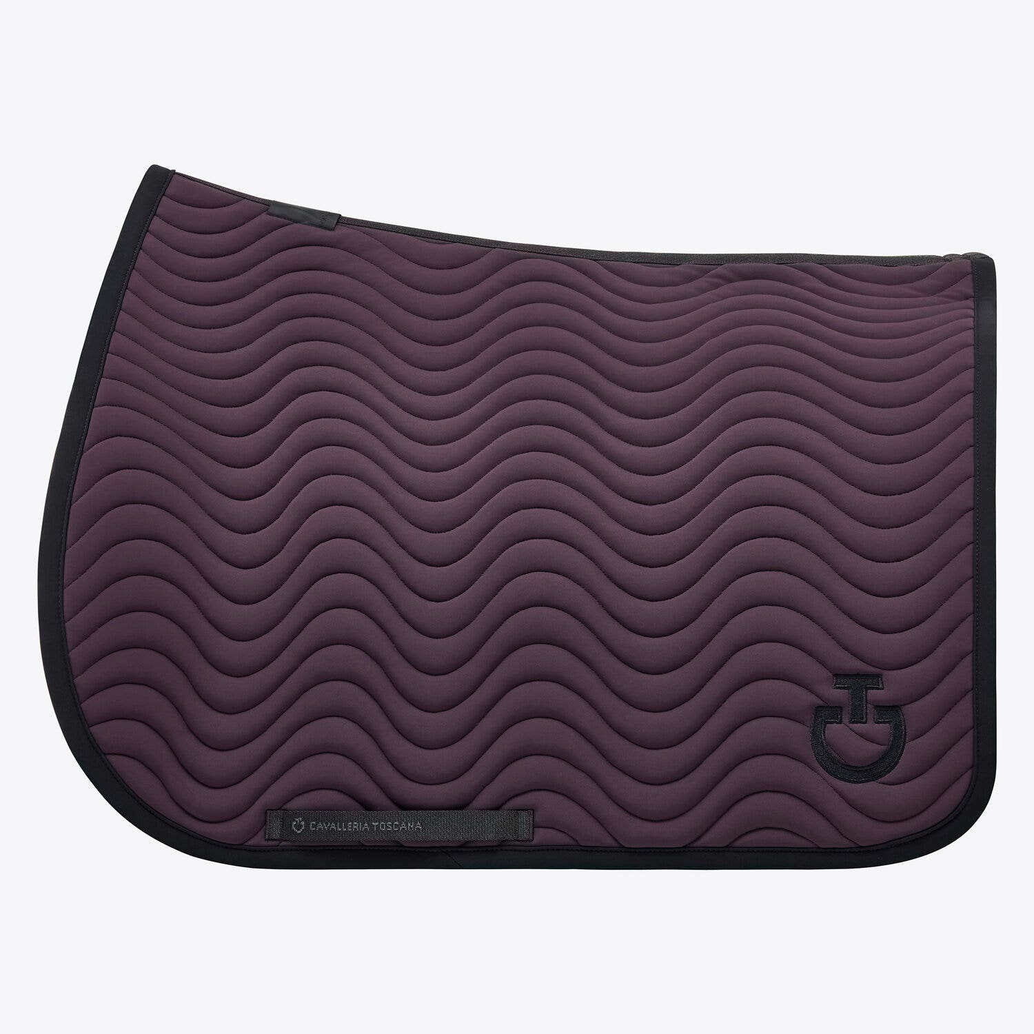 Cavalleria Toscana Quilted cotton jumping saddle pad DARK PURPLE-1