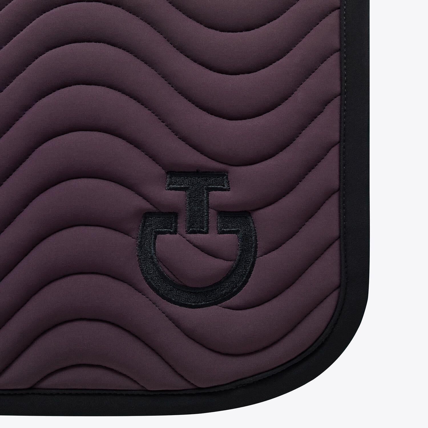 Cavalleria Toscana Quilted cotton jumping saddle pad DARK PURPLE-2
