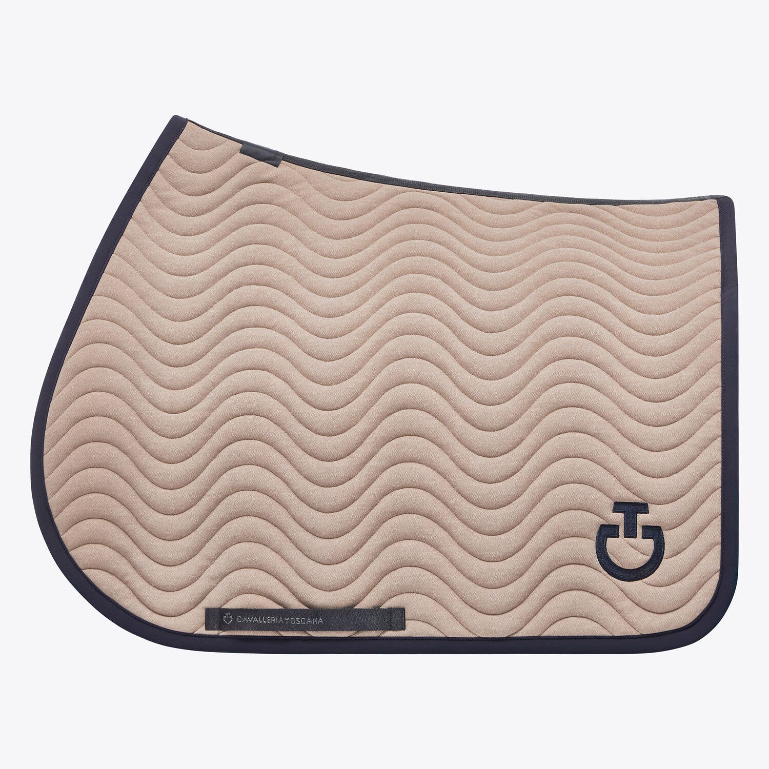 Cavalleria Toscana Quilted cotton jumping saddle pad BEIGE FANTASY-1