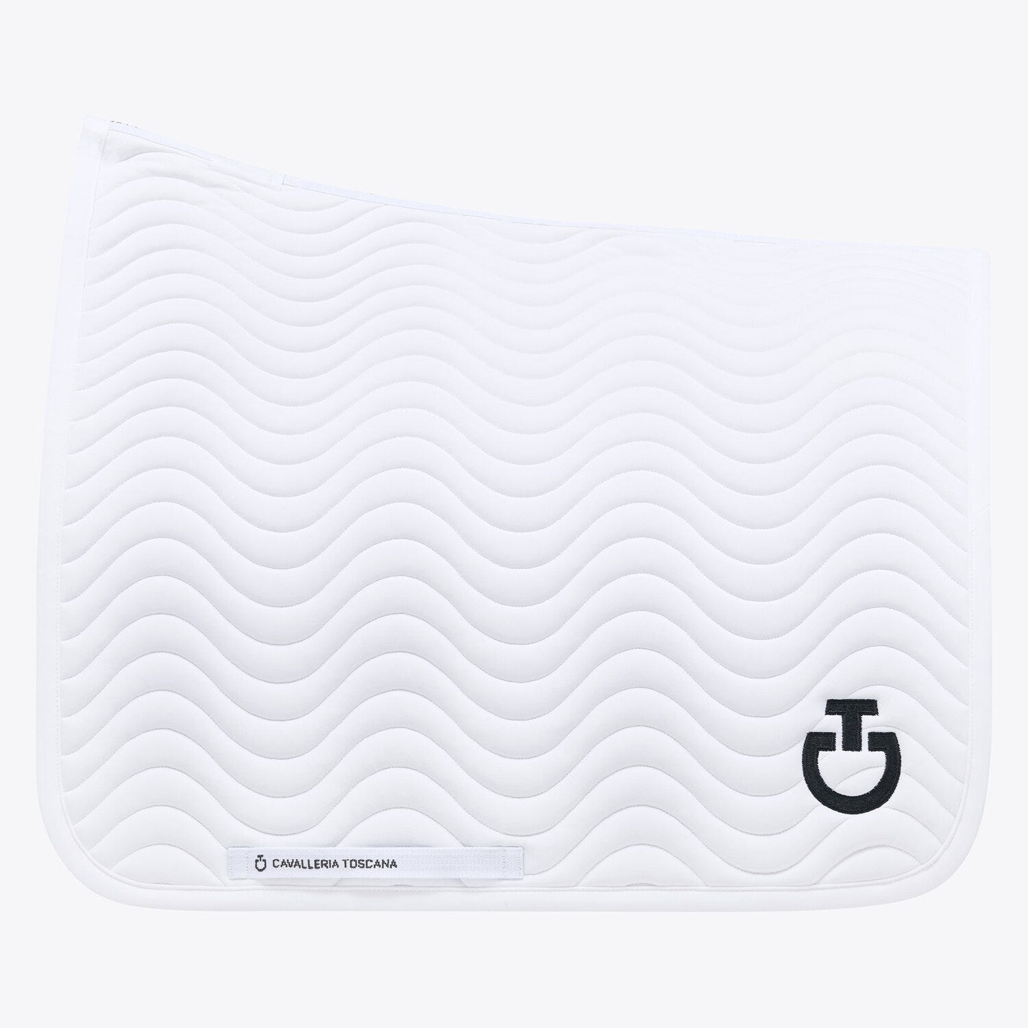 Quilted cotton dressage saddle pad