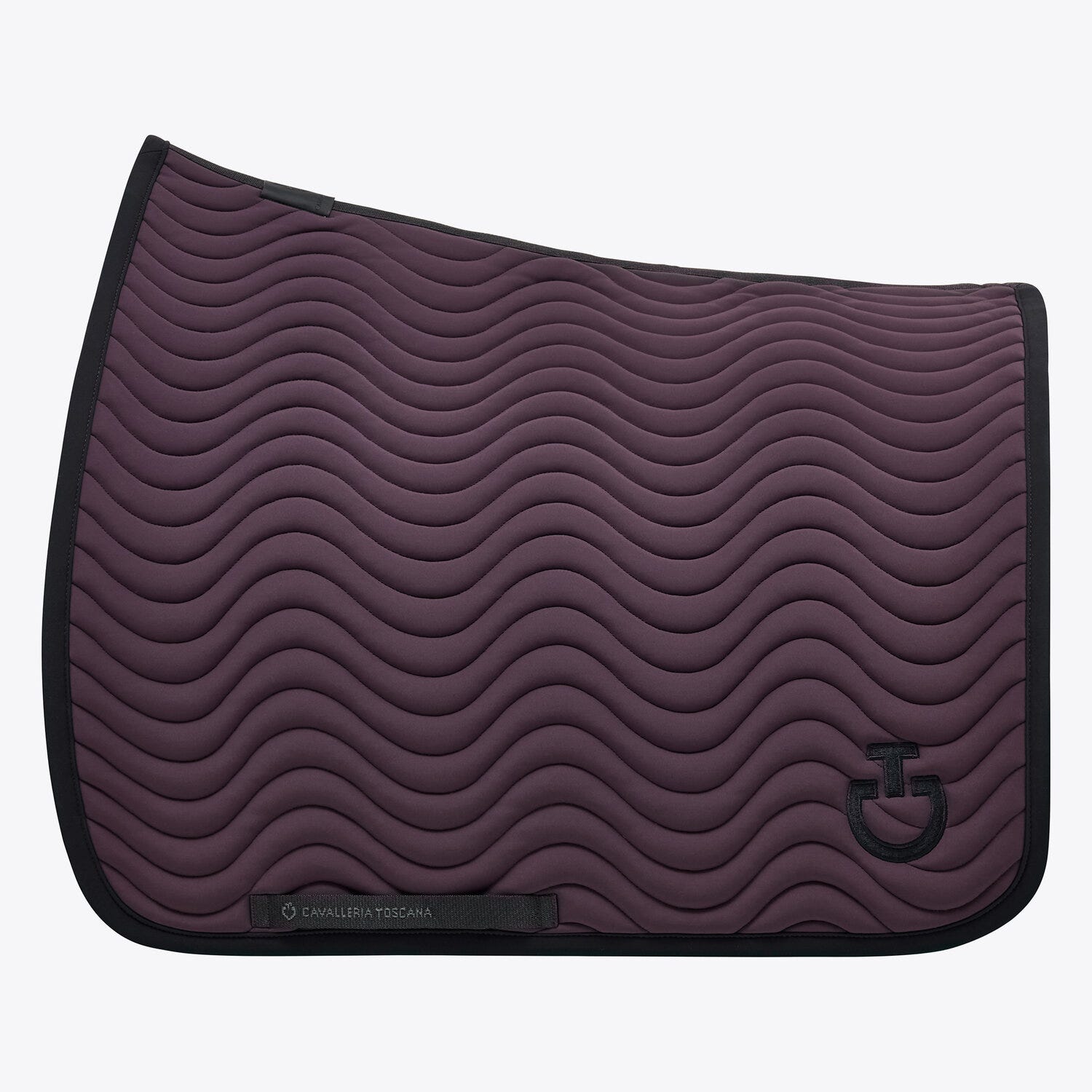 Quilted cotton dressage saddle pad