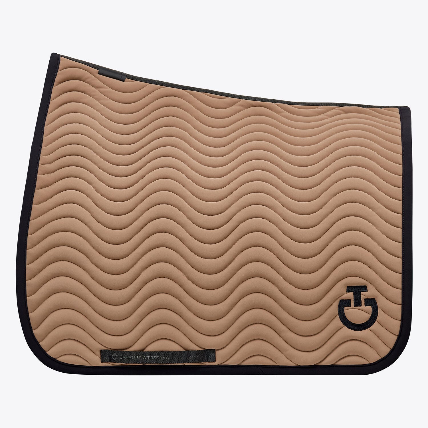 Quilted cotton dressage saddle pad