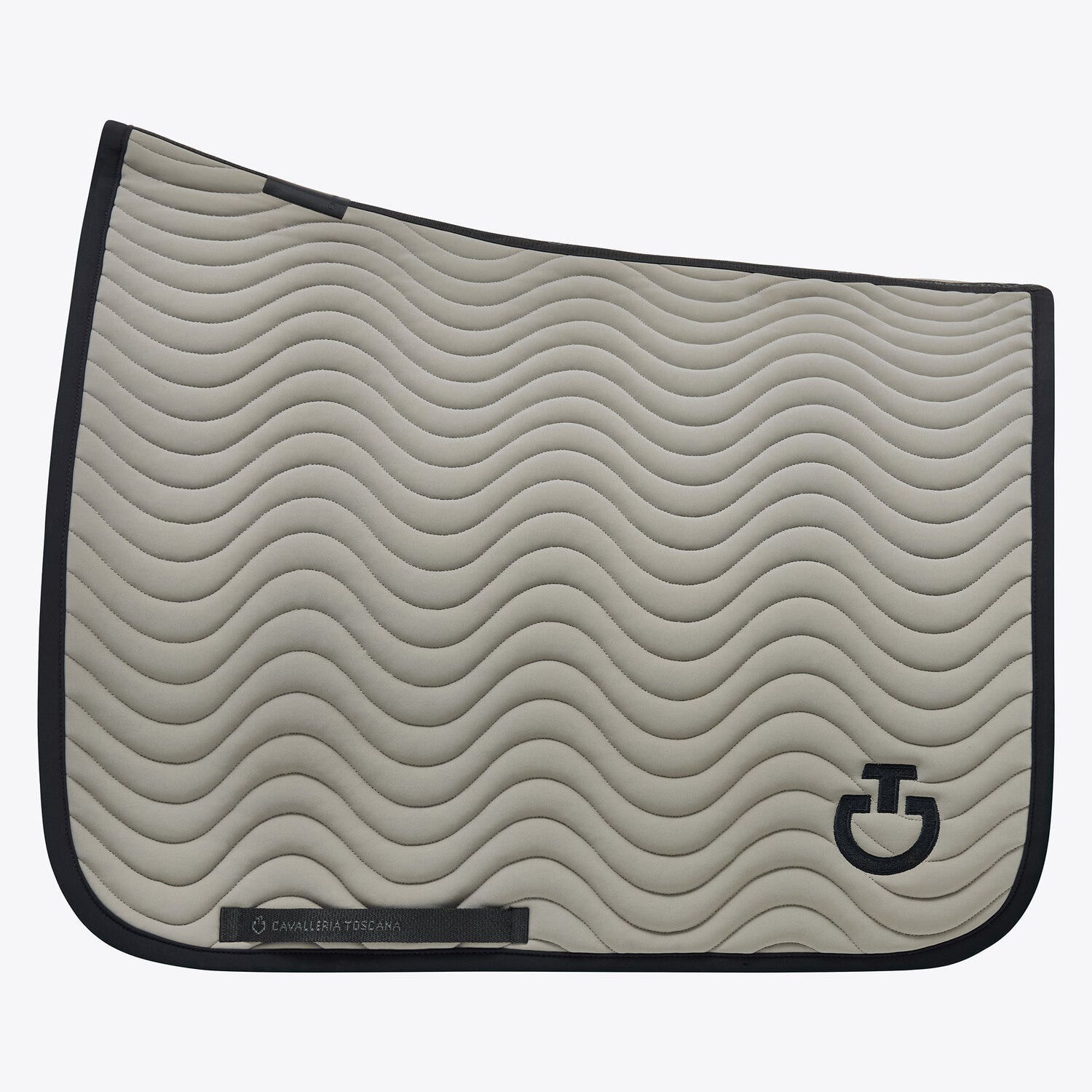 Quilted cotton dressage saddle pad