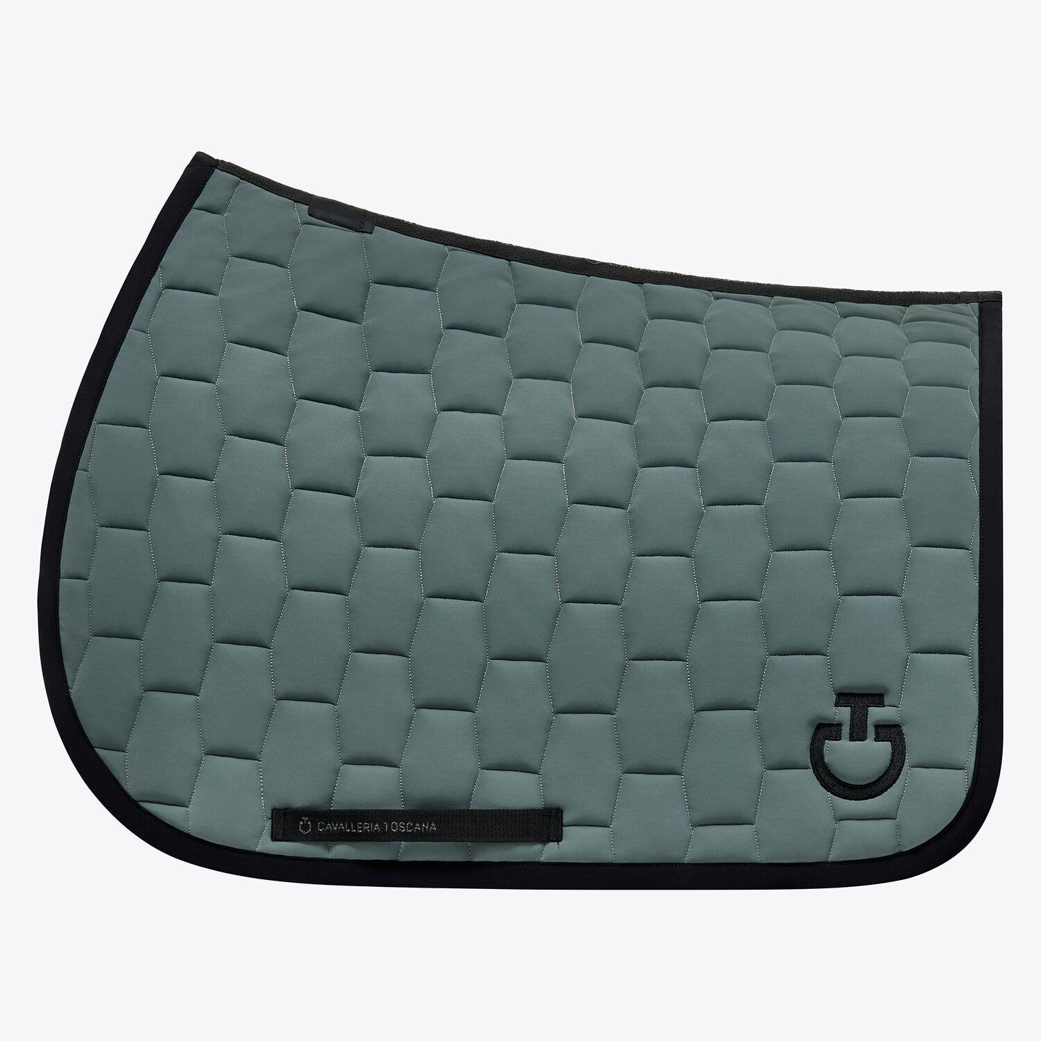 Cavalleria Toscana Quilted saddle pad FOLIAGE GREEN/BLACK-1