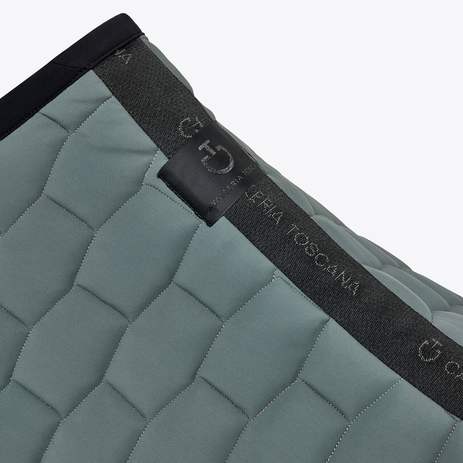 Cavalleria Toscana Quilted saddle pad FOLIAGE GREEN/BLACK-3
