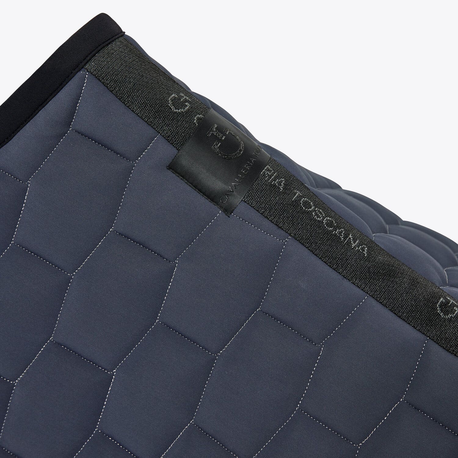 Cavalleria Toscana Quilted saddle pad ANTHRACITE GREY/BLACK-3