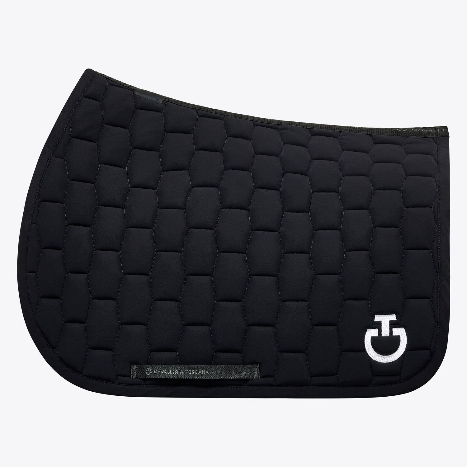 Cavalleria Toscana Quilted cotton saddle pad BLACK-1