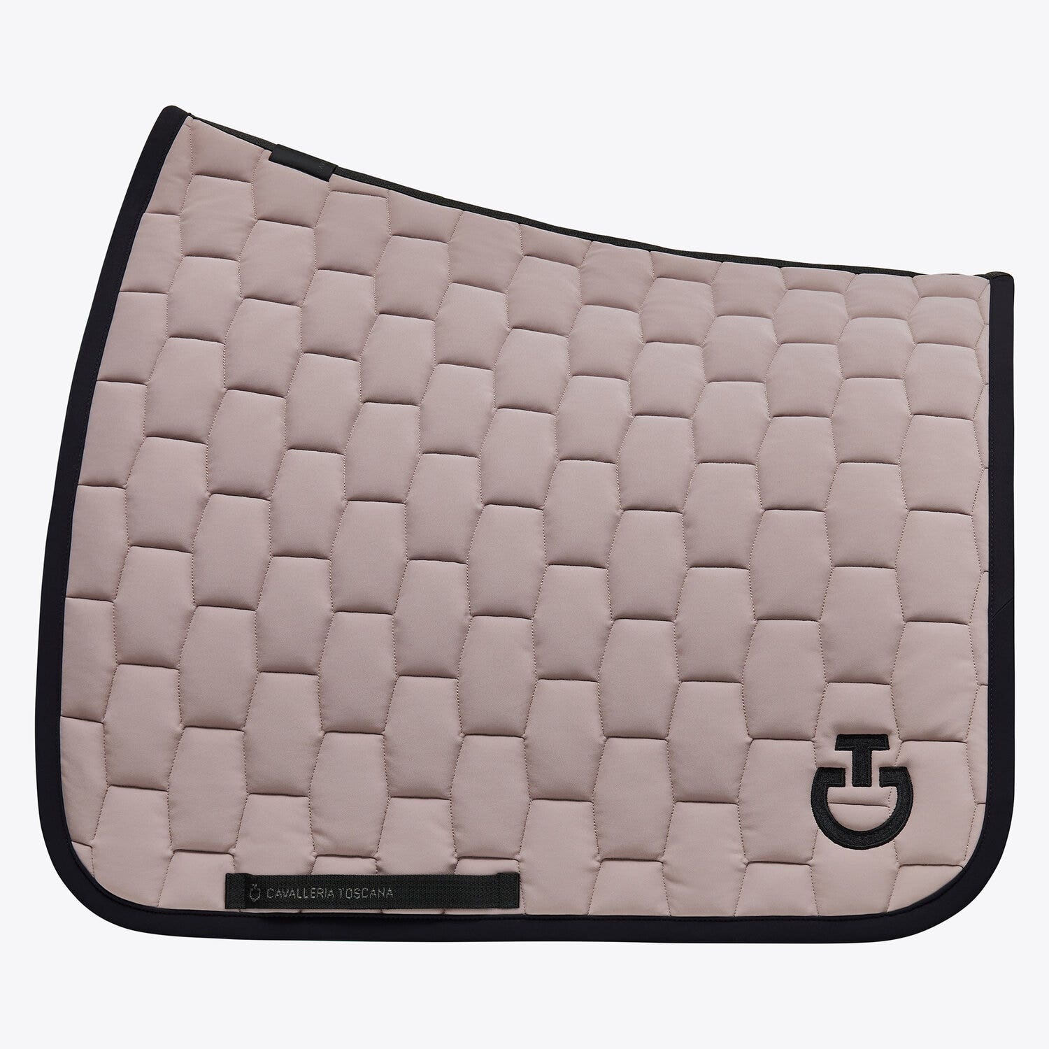 Cavalleria Toscana Quilted dressage saddle pad CIPRIA/BLACK-1
