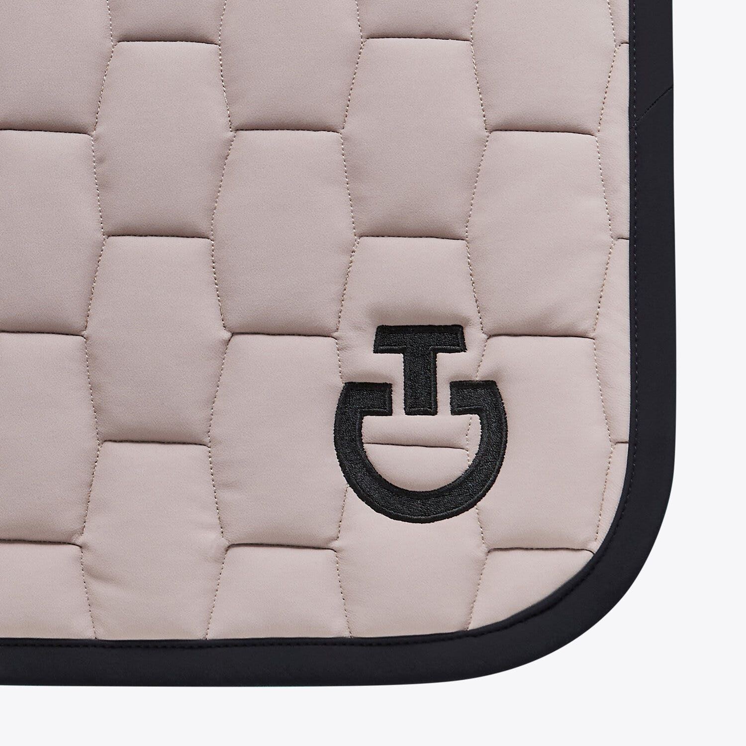 Cavalleria Toscana Quilted dressage saddle pad CIPRIA/BLACK-2