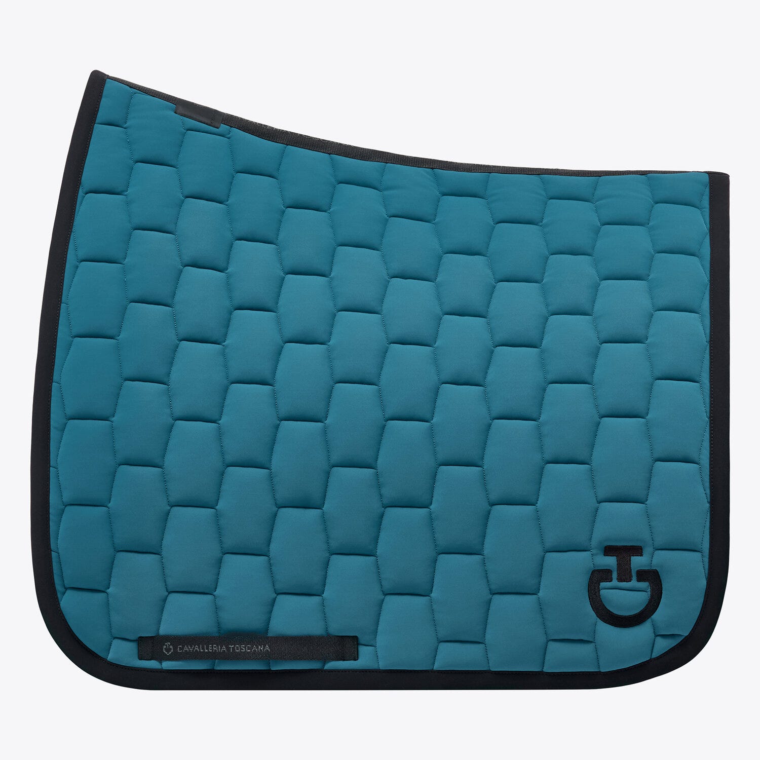 Quilted cotton dressage saddle pad