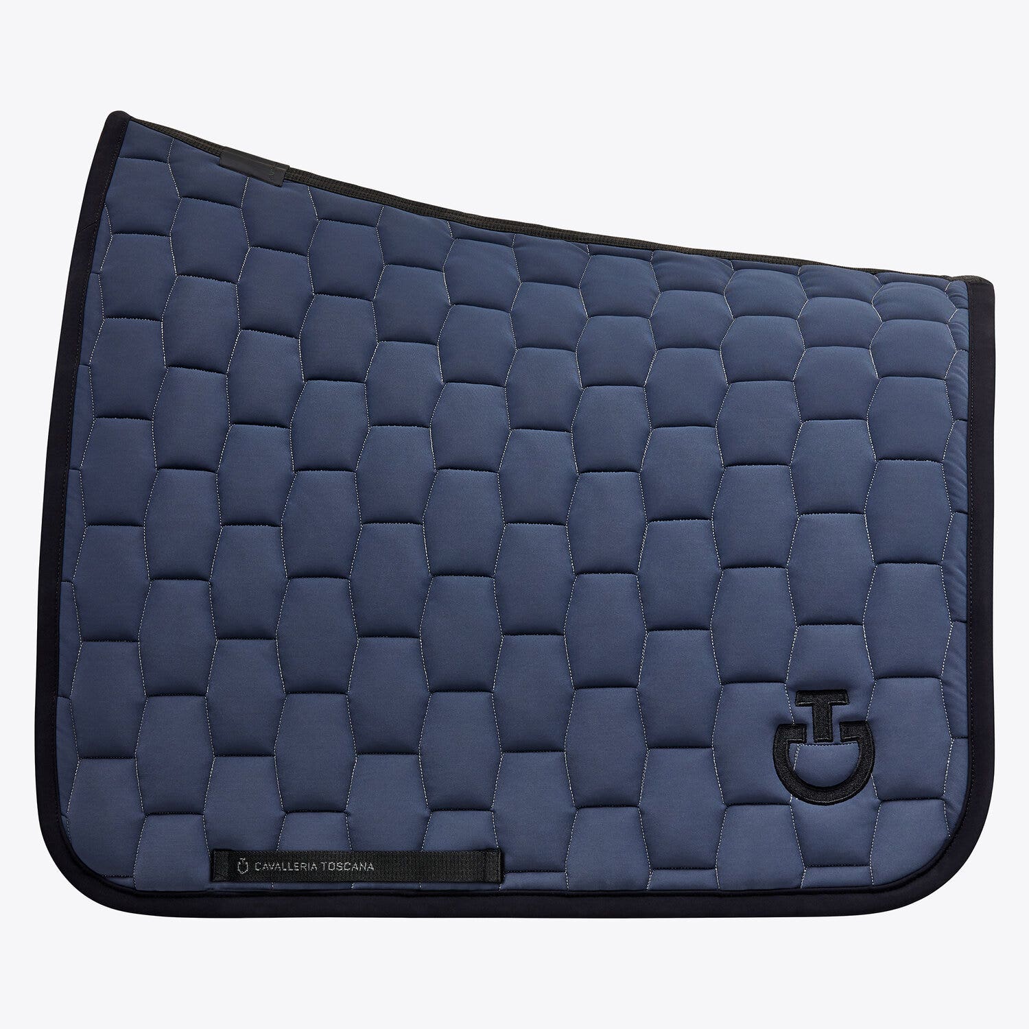 Cavalleria Toscana Quilted dressage saddle pad ANTHRACITE GREY/BLACK-1