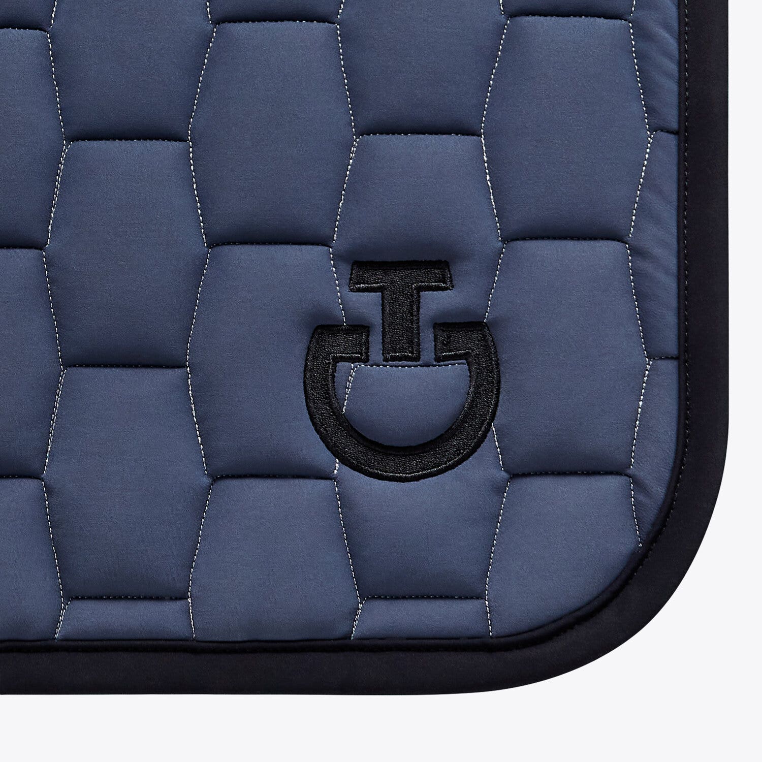 Cavalleria Toscana Quilted dressage saddle pad ANTHRACITE GREY/BLACK-2