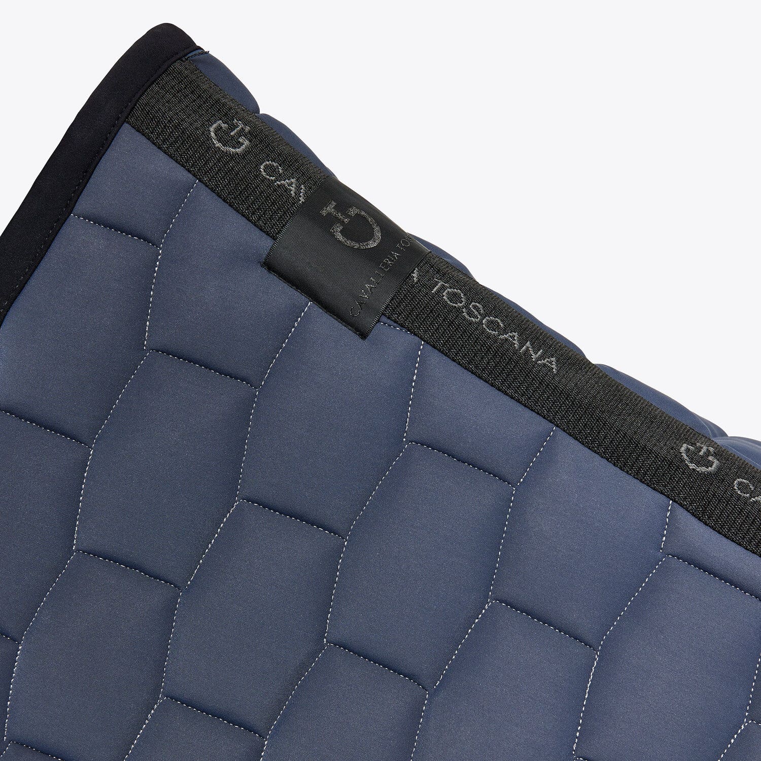 Cavalleria Toscana Quilted dressage saddle pad ANTHRACITE GREY/BLACK-3