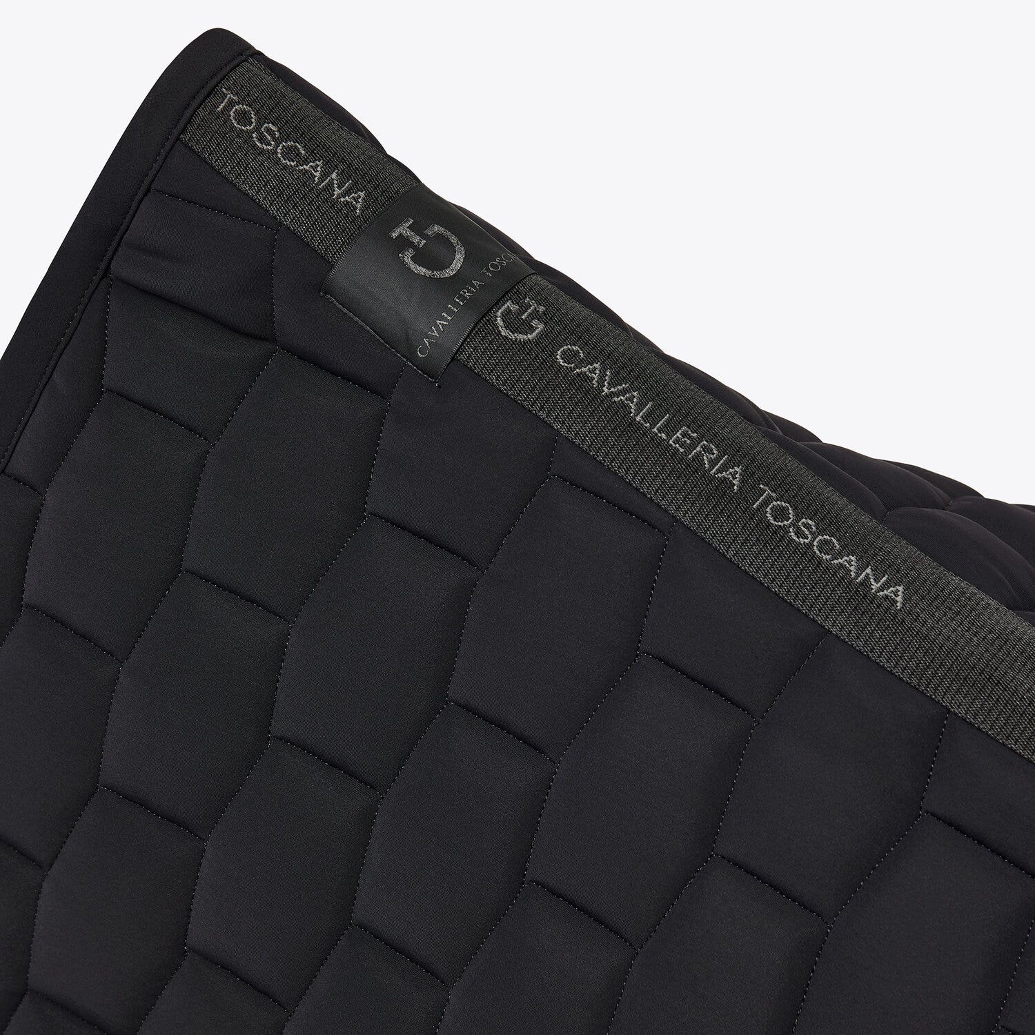 Cavalleria Toscana Quilted dressage saddle pad BLACK-2