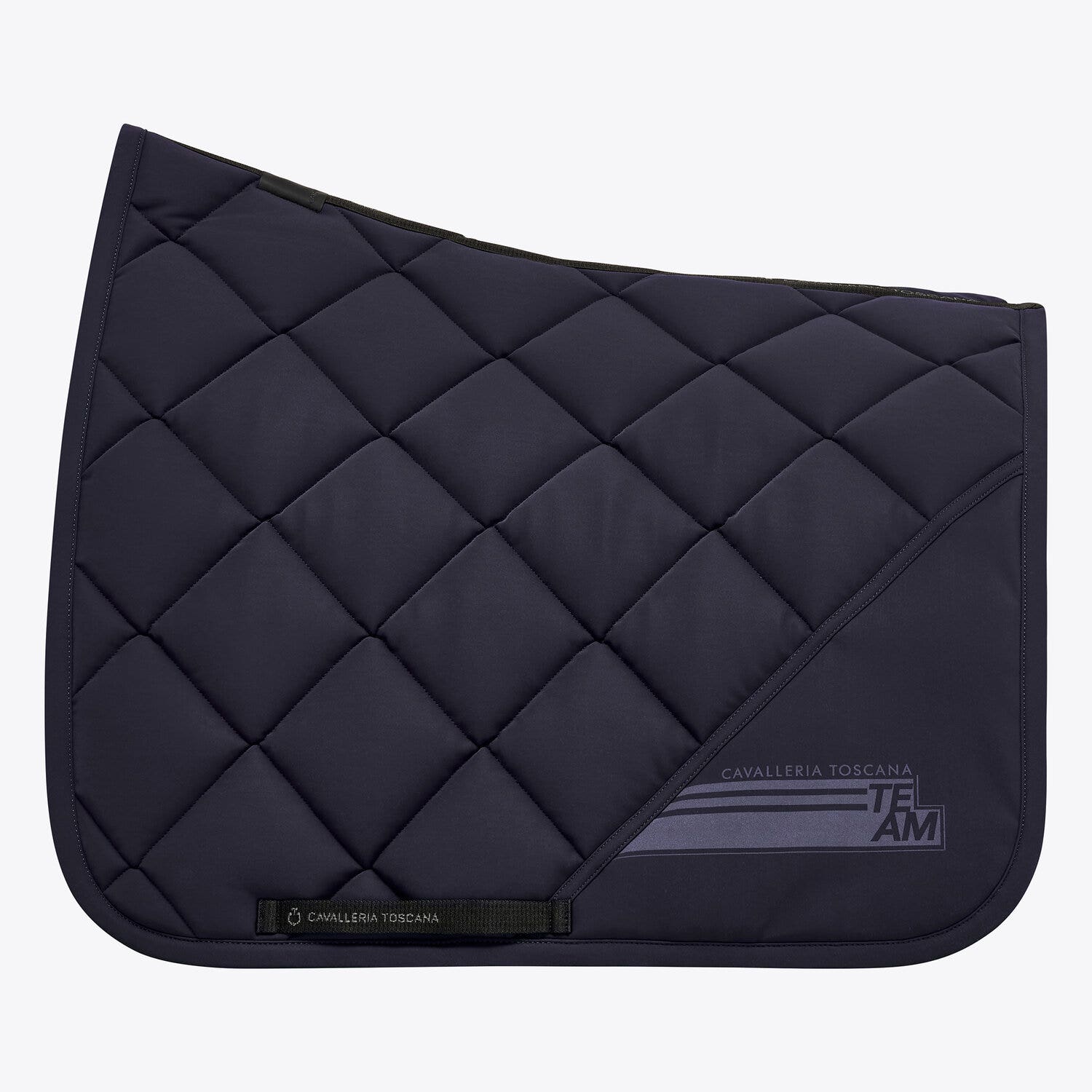 Cavalleria Toscana Quilted dressage saddle pad SMOKEY BLUE-1
