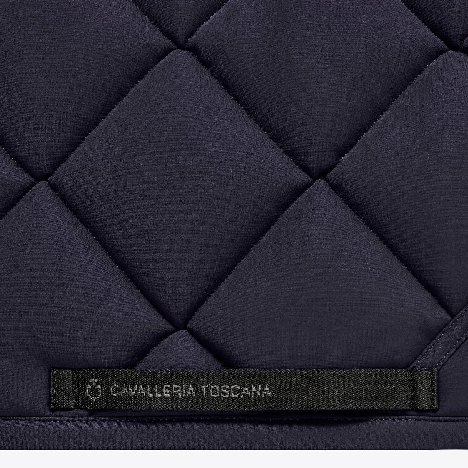 Cavalleria Toscana Quilted dressage saddle pad SMOKEY BLUE-3