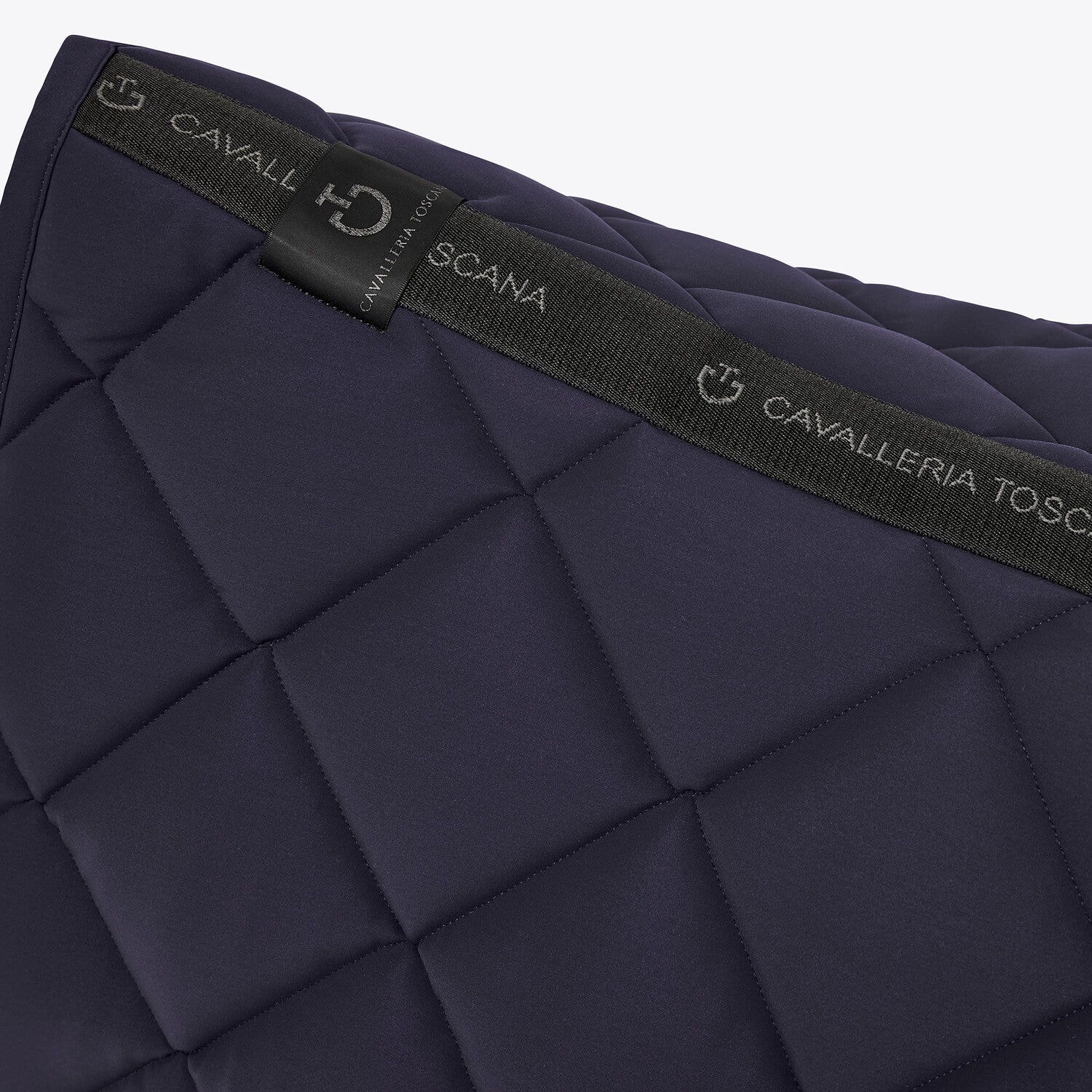 Cavalleria Toscana Quilted dressage saddle pad SMOKEY BLUE-4