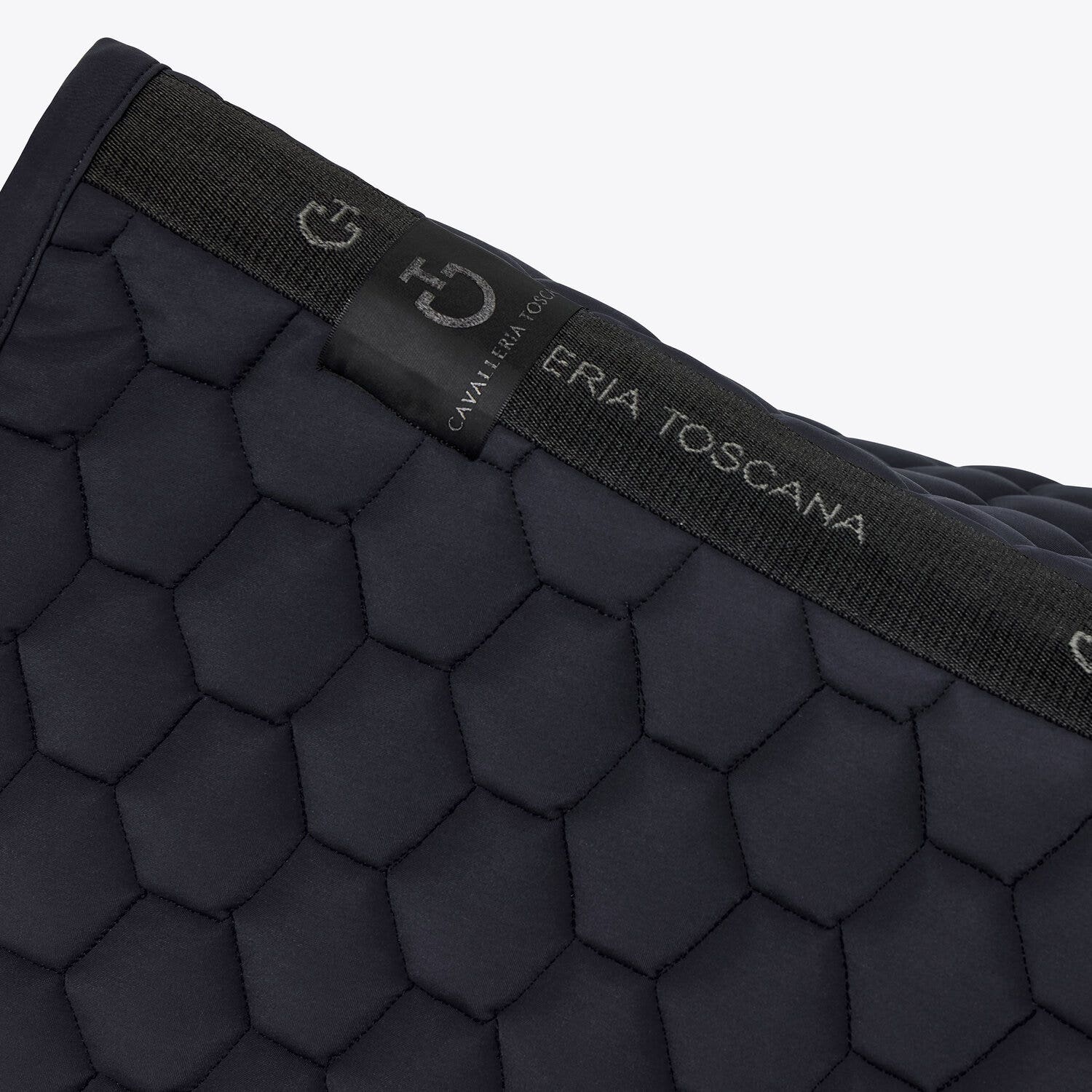 Cavalleria Toscana Dressage Jumping saddle pad in performance jersey NAVY-4